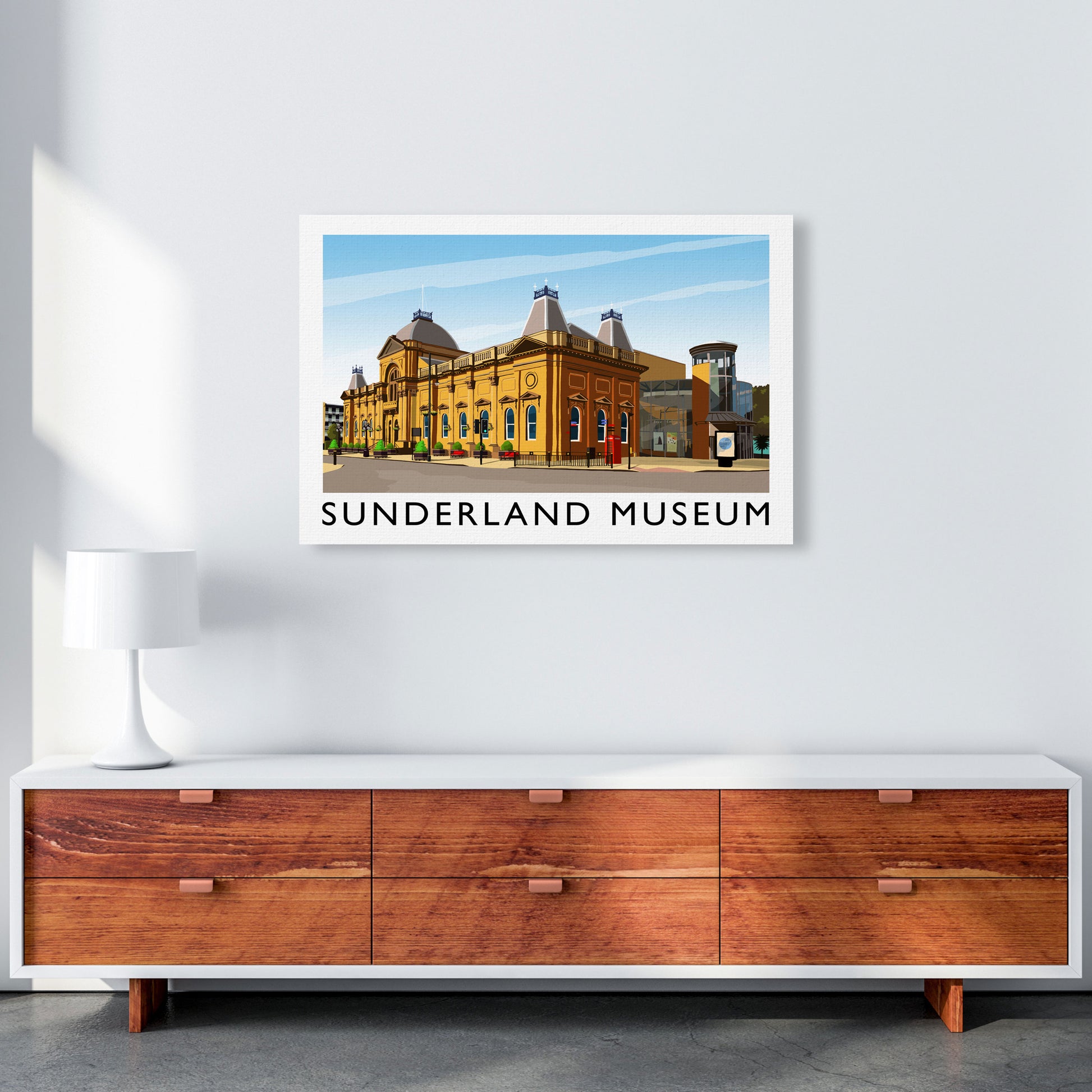 Sunderland Museum 2 Travel Art Print by Richard O'Neill A1 Canvas