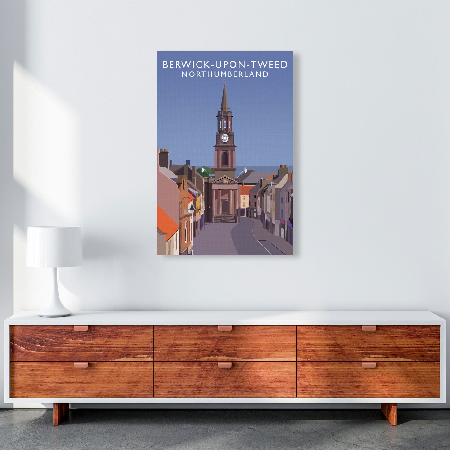 Berwick-Upon-Tweed Northumberland Art Print by Richard O'Neill A1 Canvas