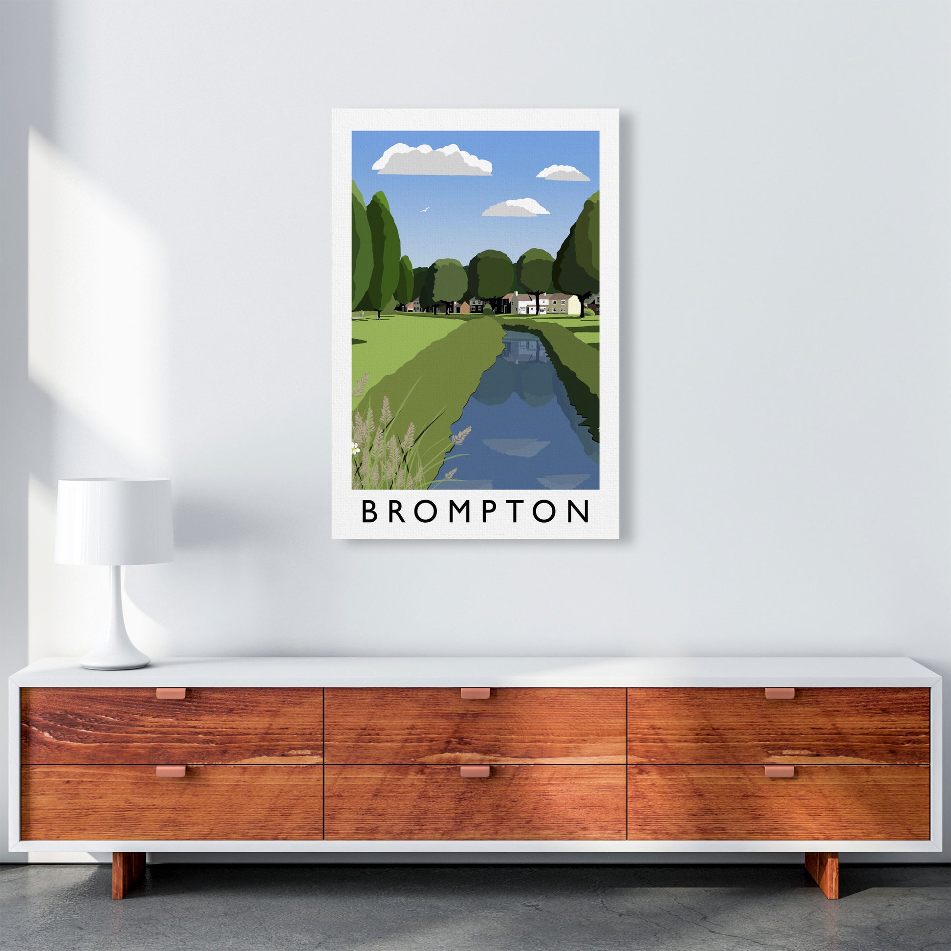 Brompton Framed Digital Art Print by Richard O'Neill A1 Canvas