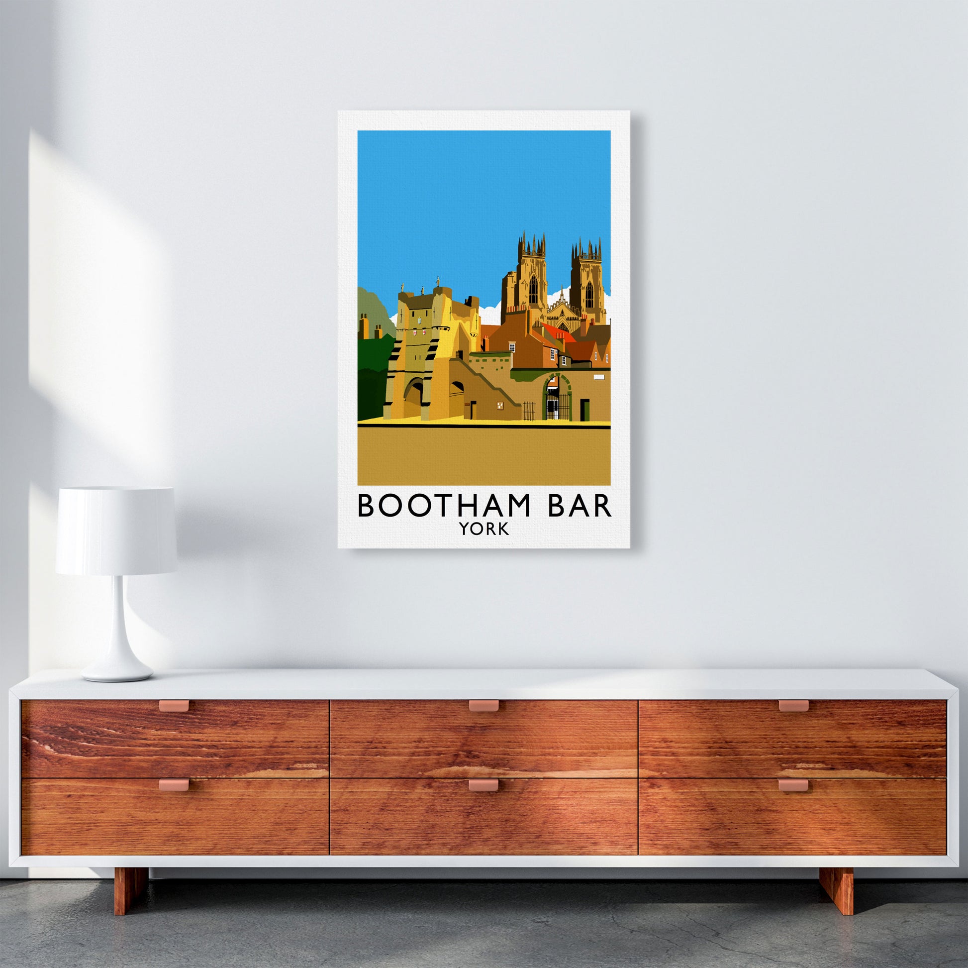 Bootham Bar York Framed Digital Art Print by Richard O'Neill A1 Canvas