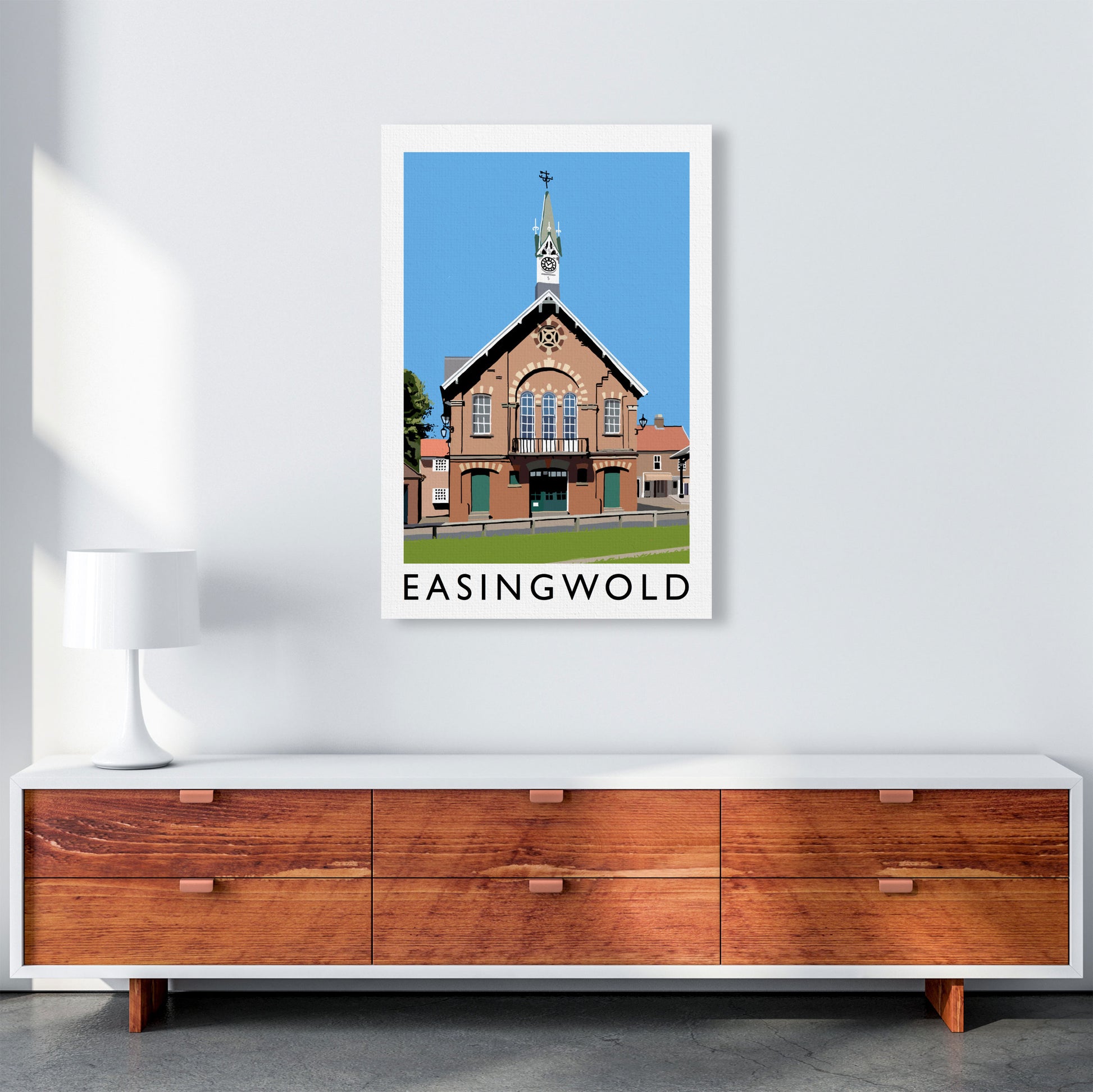 Easingwold Framed Digital Art Print by Richard O'Neill A1 Canvas