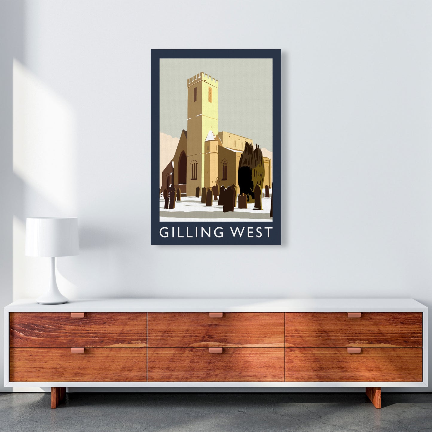 Gilling West Art Print by Richard O'Neill A1 Canvas