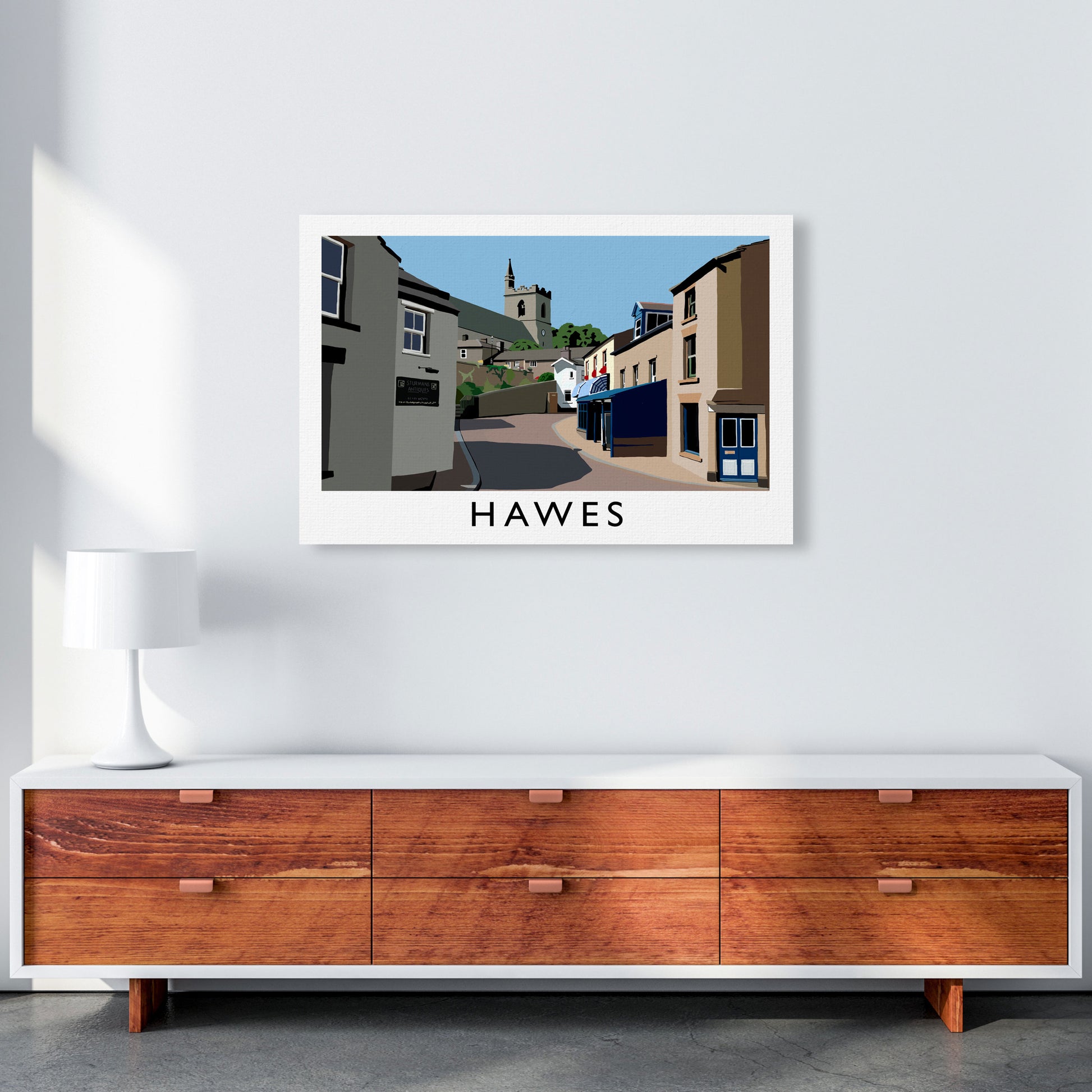 Hawes Art Print by Richard O'Neill A1 Canvas