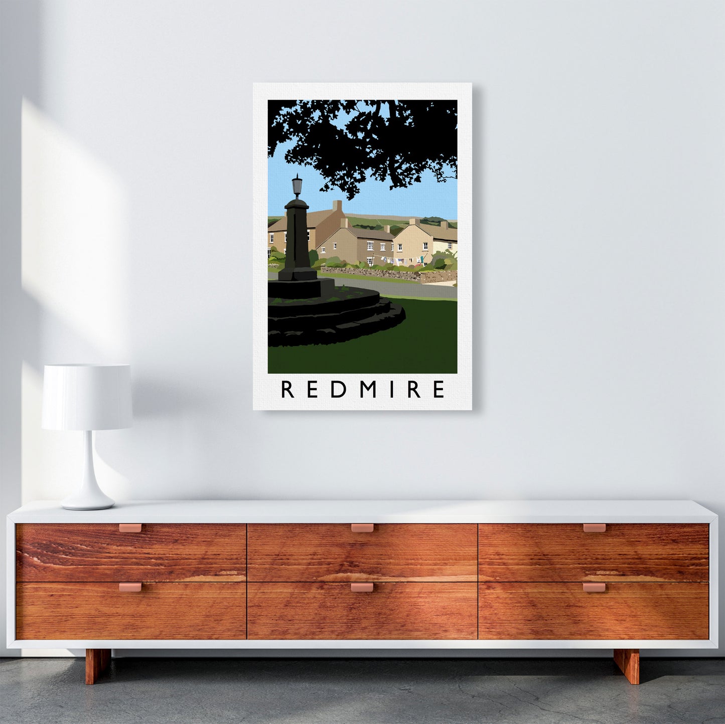 Redmire Art Print by Richard O'Neill A1 Canvas