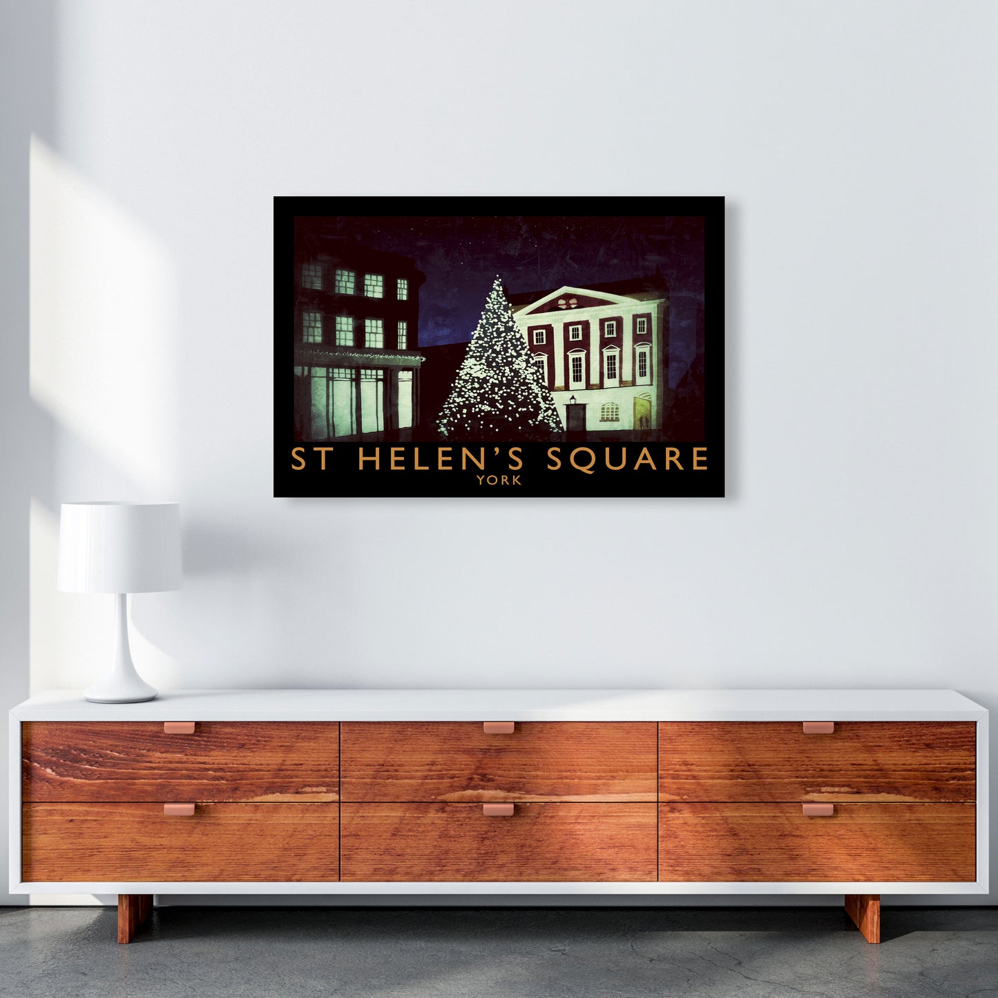 St Helen's Square Art Print by Richard O'Neill A1 Canvas