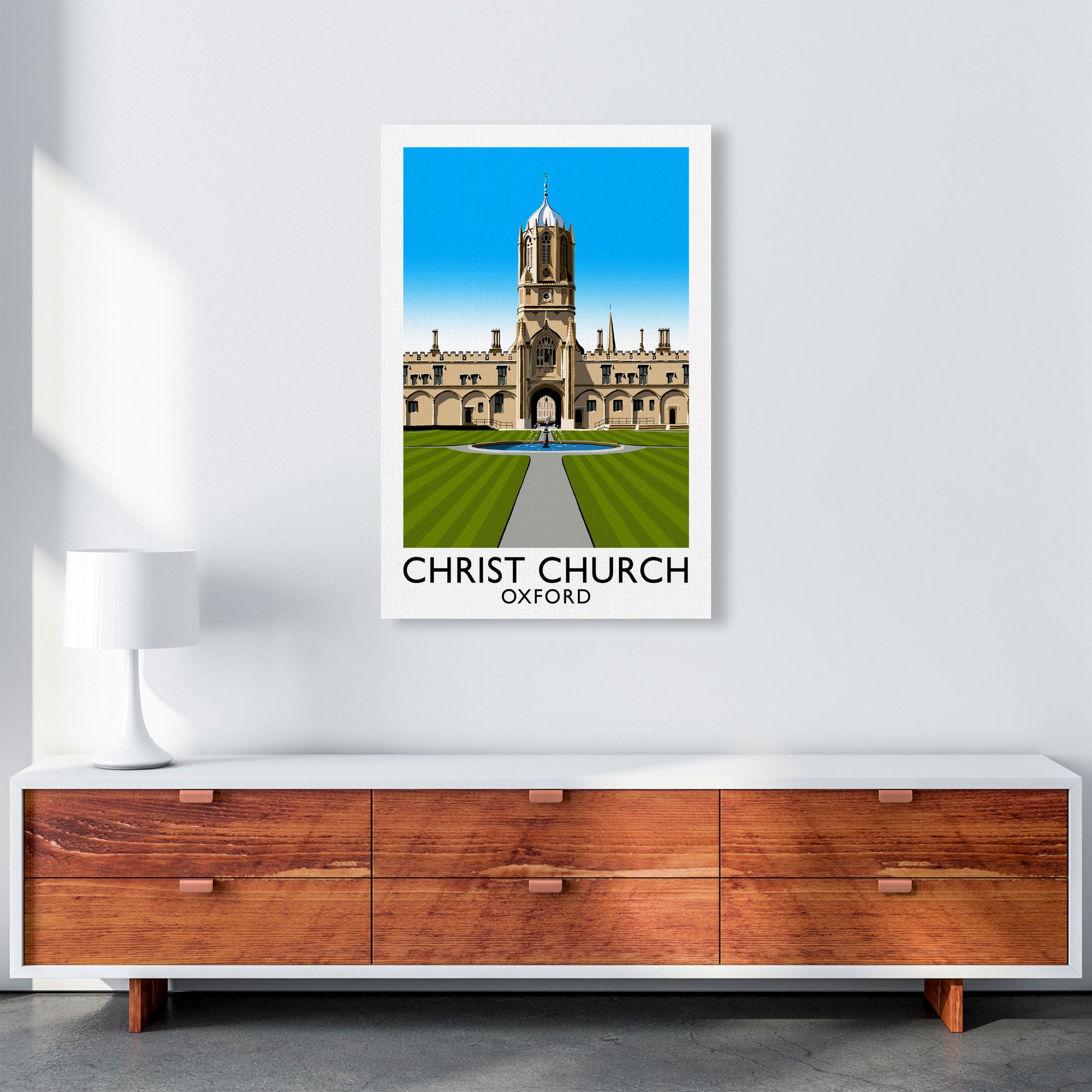 Christ Church Oxford by Richard O'Neill A1 Canvas