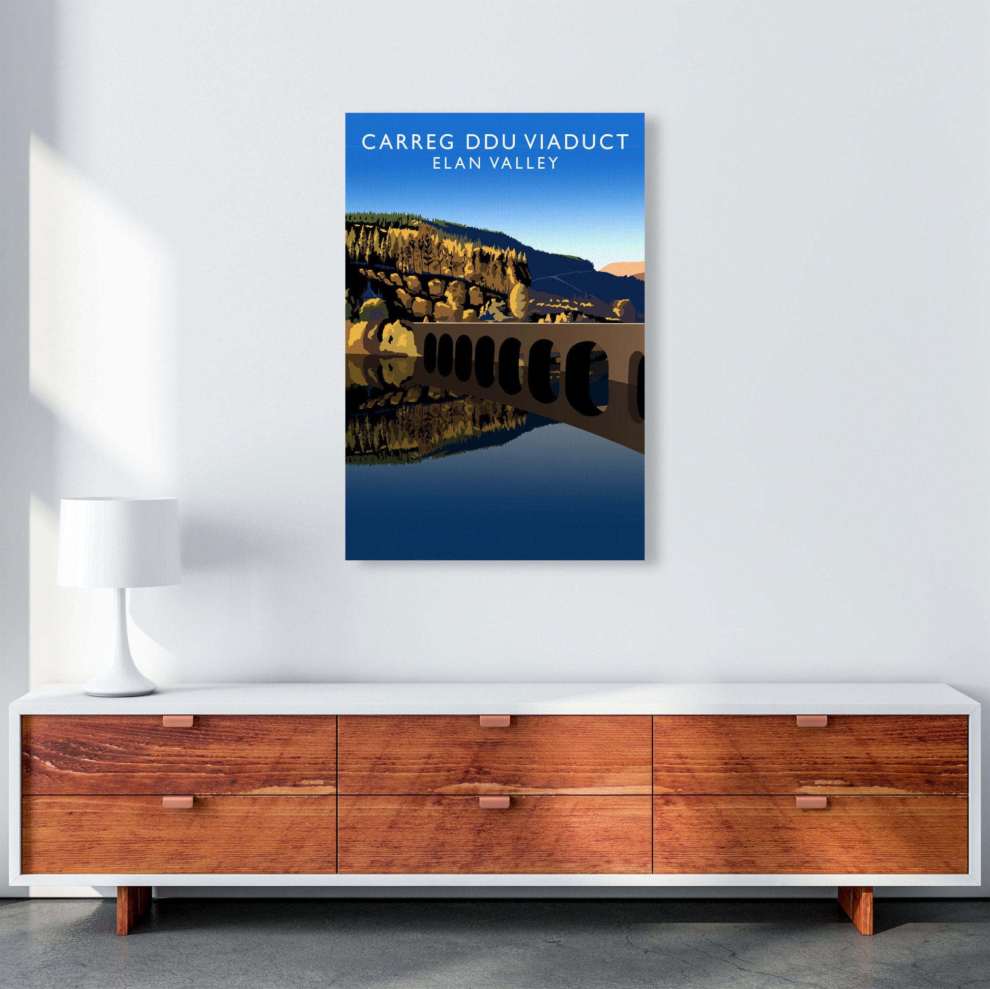 Carreg Ddu Viaduct by Richard O'Neill A1 Canvas