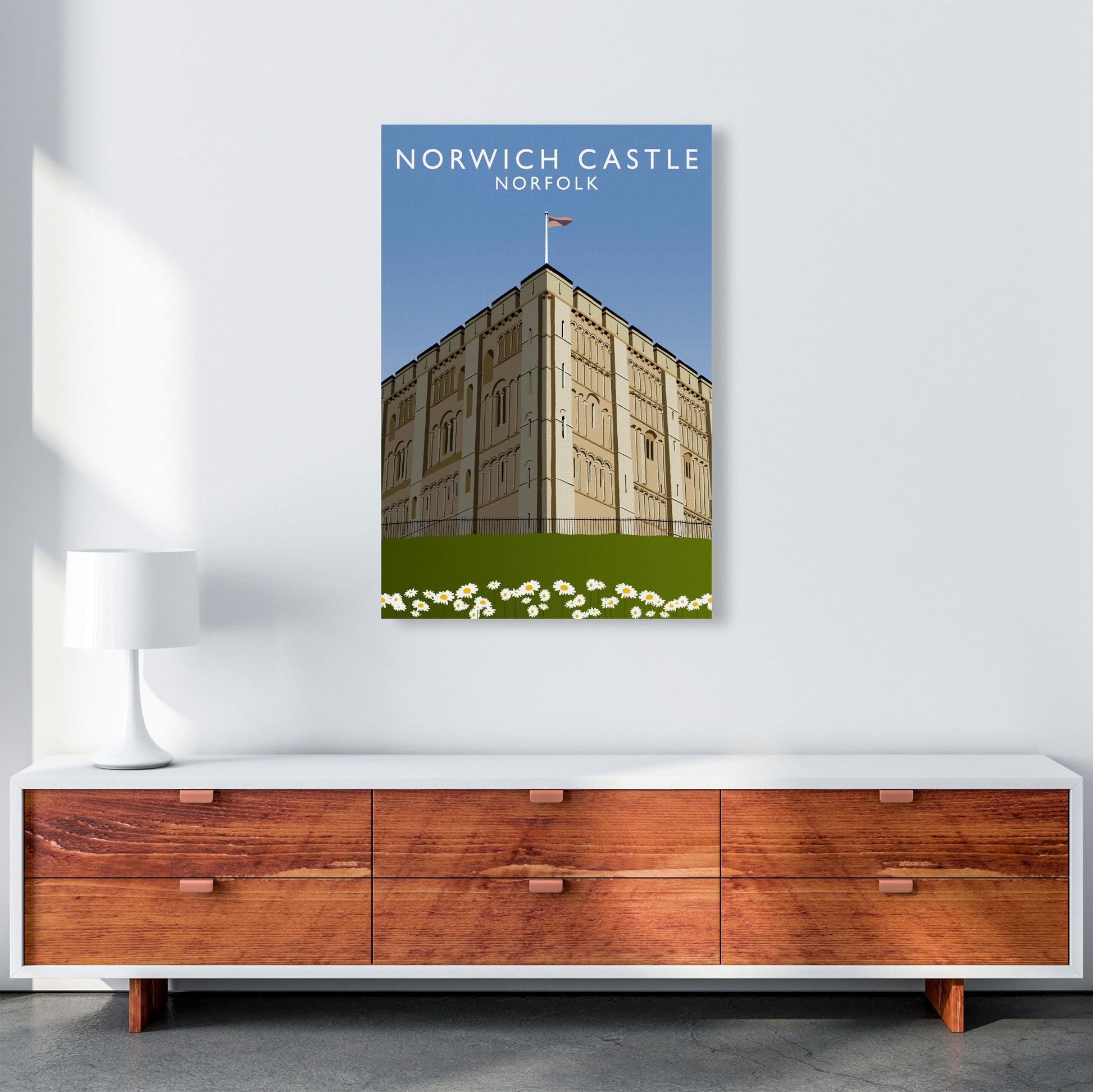 Norwich Castle by Richard O'Neill A1 Canvas