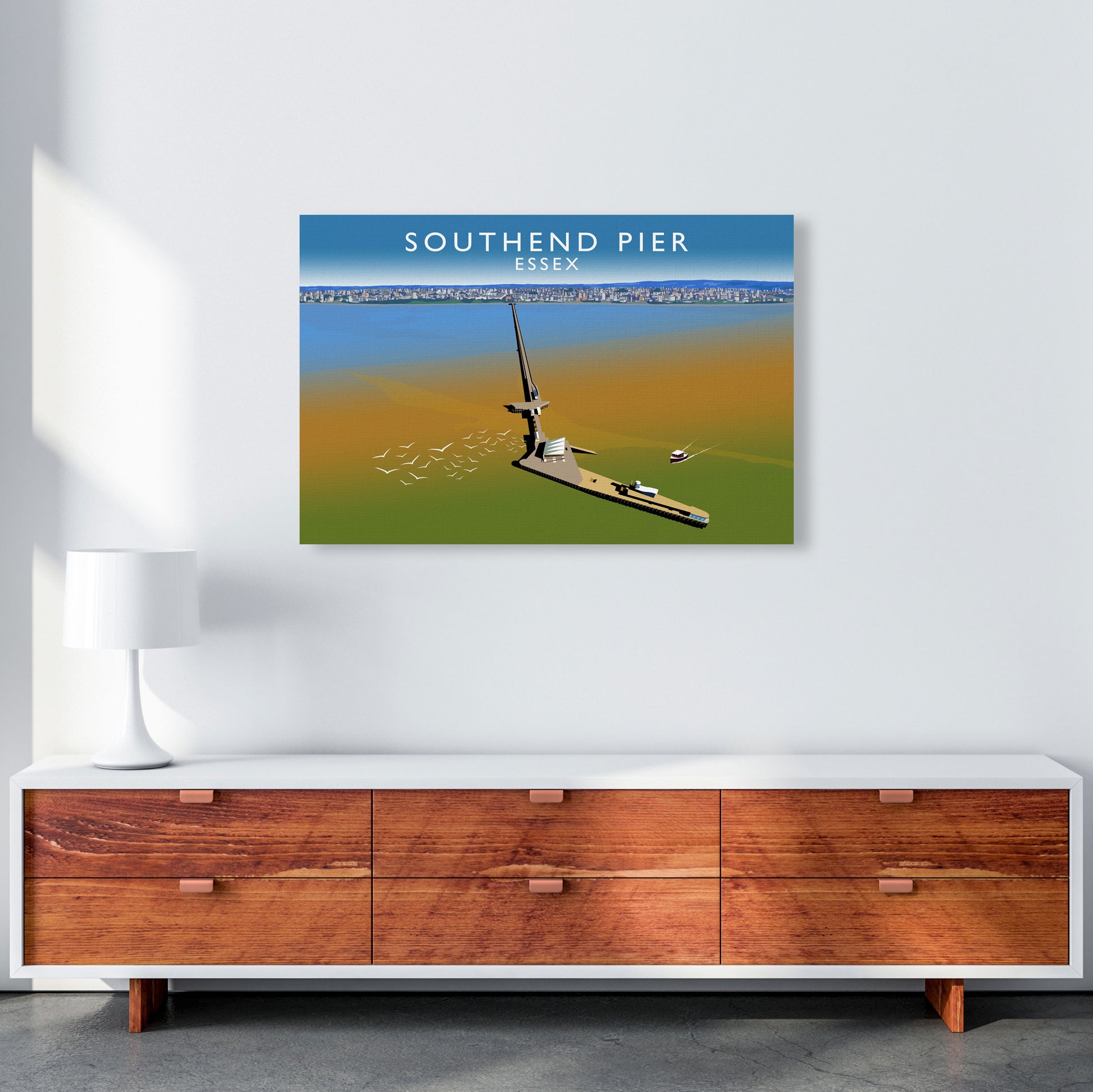 Southend Pier by Richard O'Neill A1 Canvas