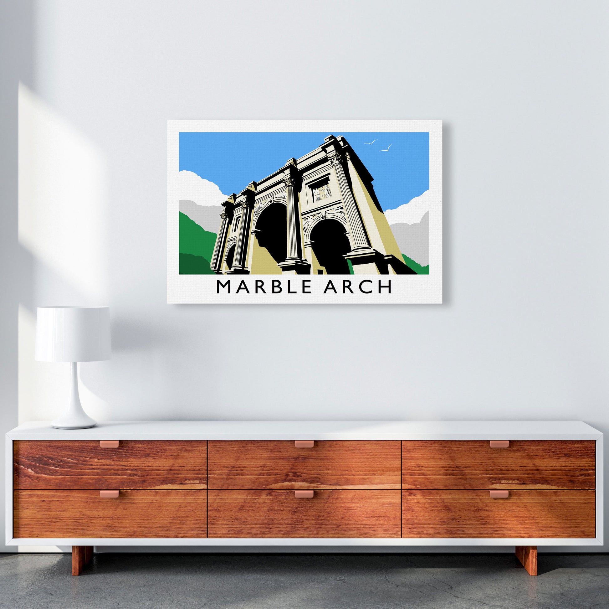 Marble Arch London Art Print by Richard O'Neill A1 Canvas
