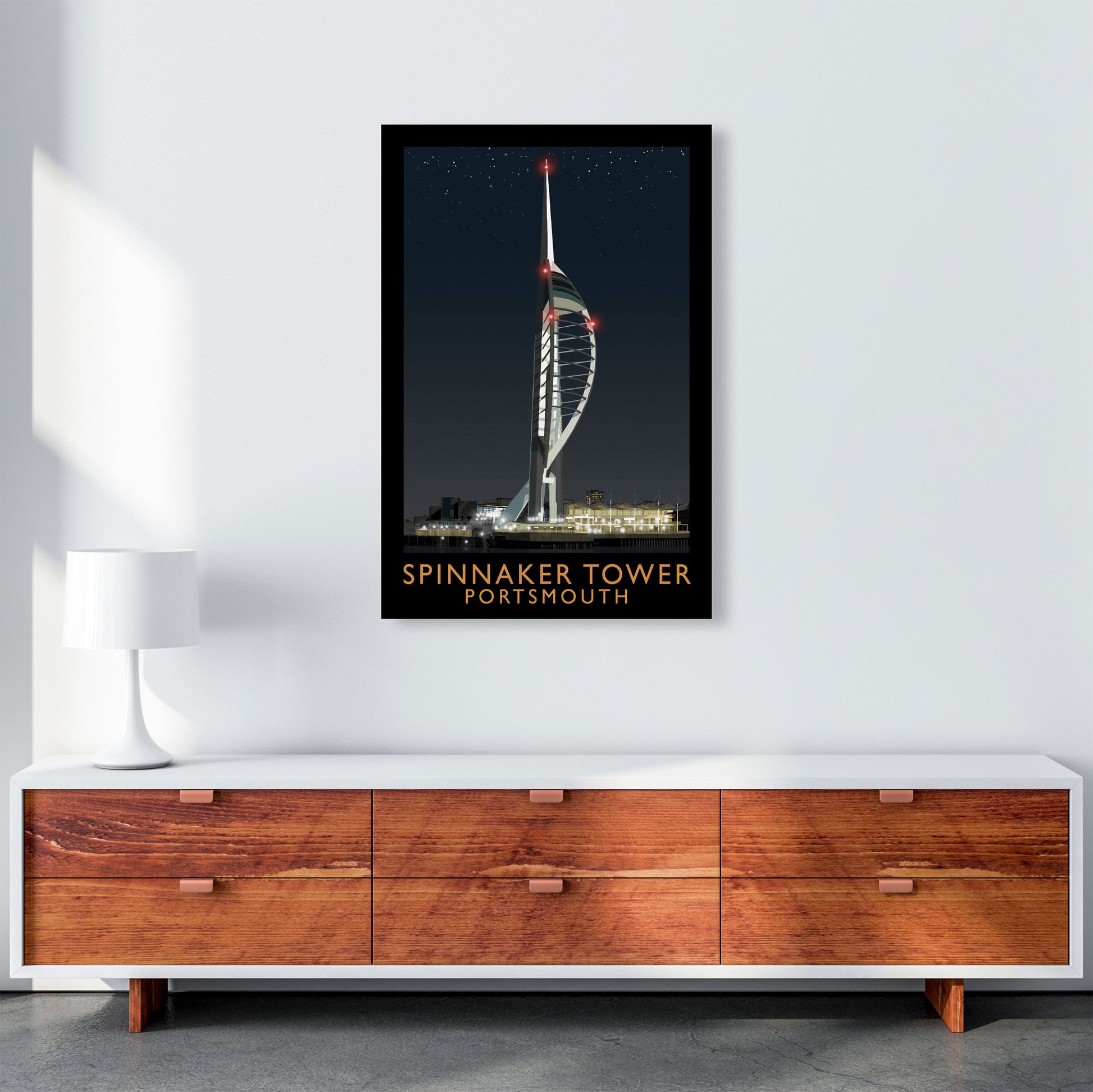Spinnaker Tower by Richard O'Neill A1 Canvas