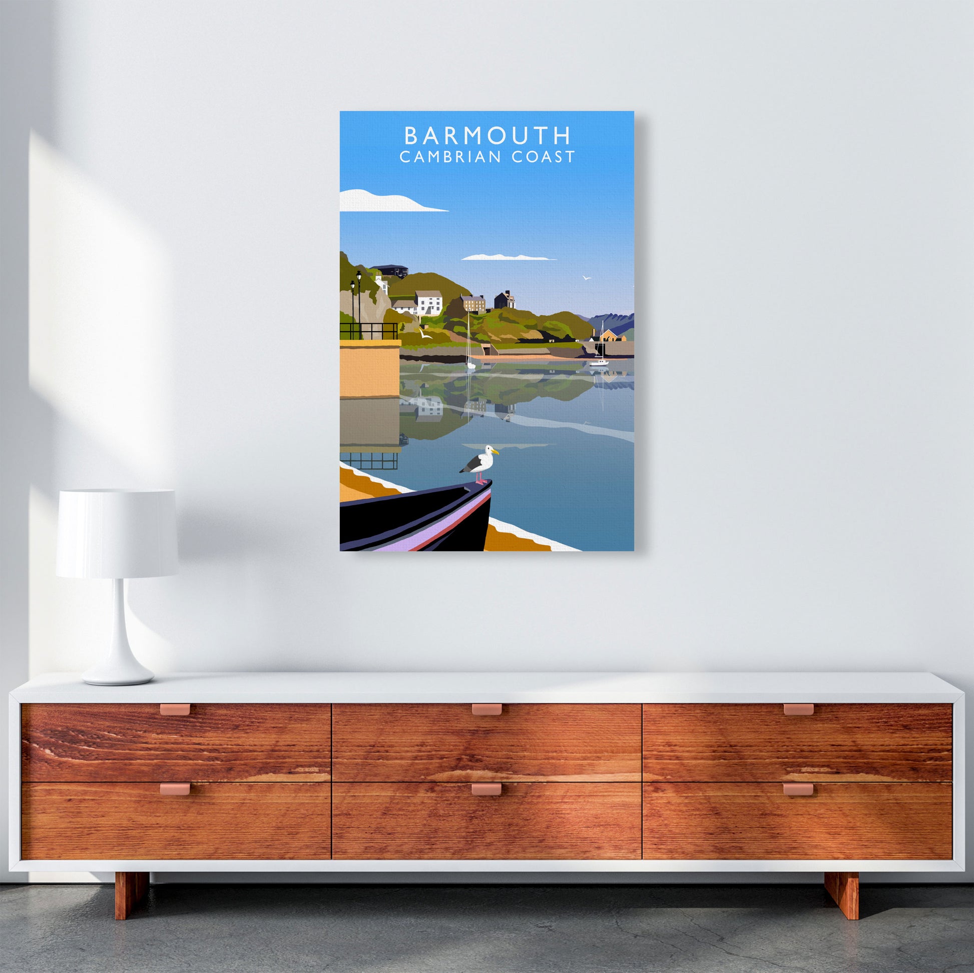 Barmouth Portrait by Richard O'Neill A1 Canvas