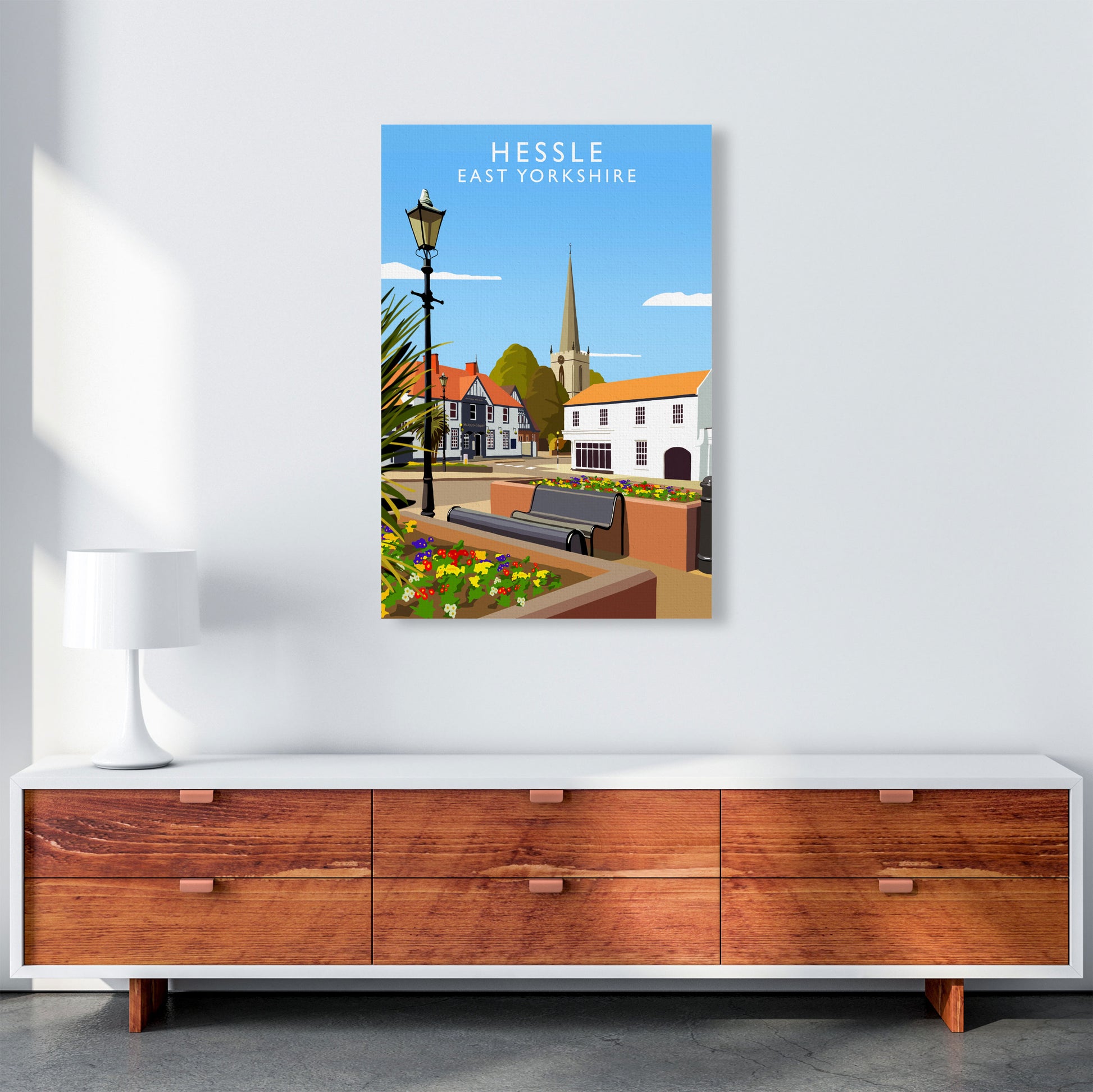 Hessle East Yorkshire Art Print by Richard O'Neill A1 Canvas