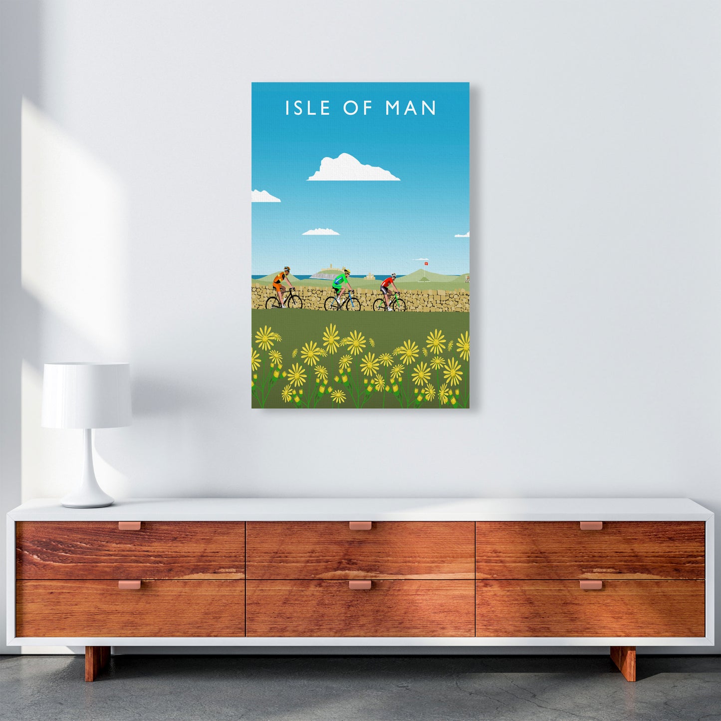 Isle of Man Art Print by Richard O'Neill A1 Canvas