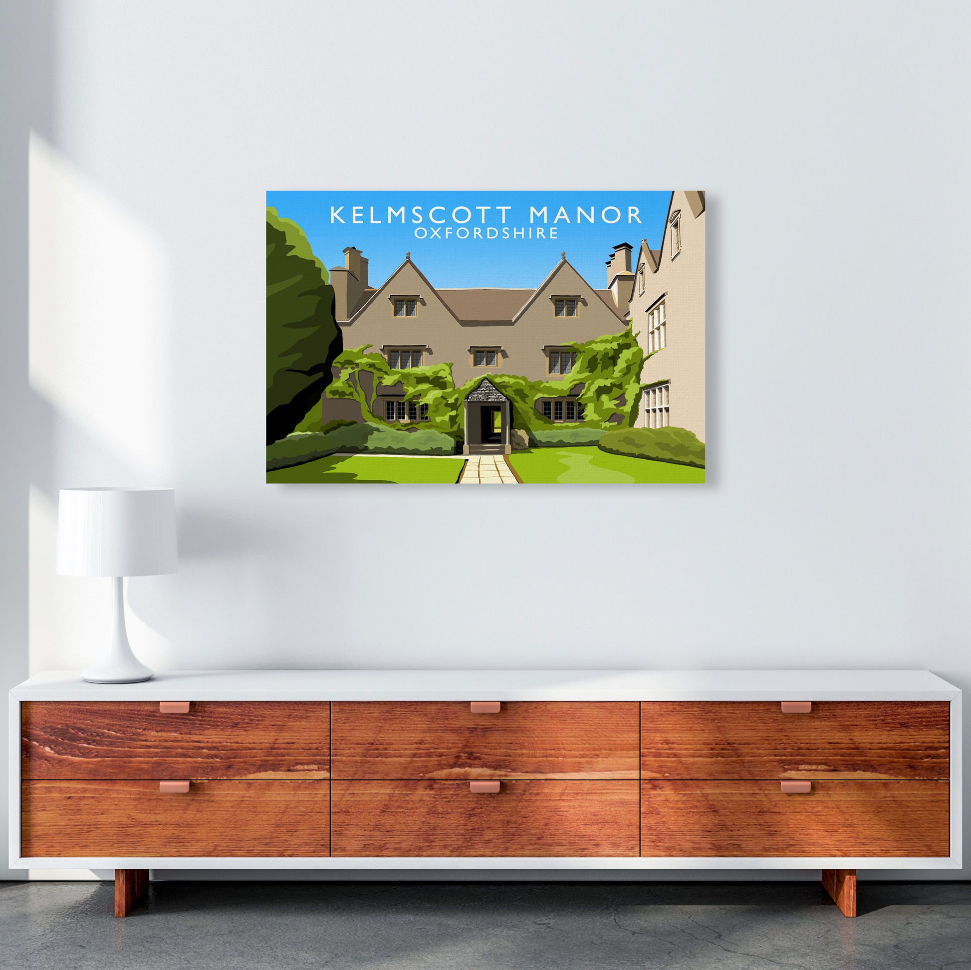Kelmscott Manor (Landscape) by Richard O'Neill A1 Canvas