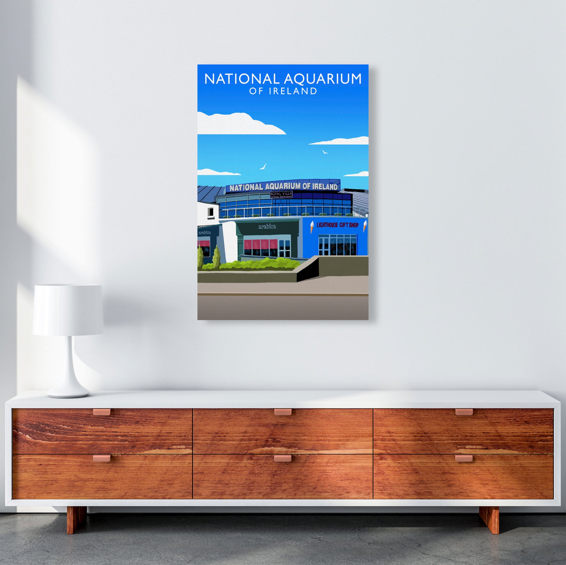 National Aquarium Ireland (Portrait) by Richard O'Neill A1 Canvas