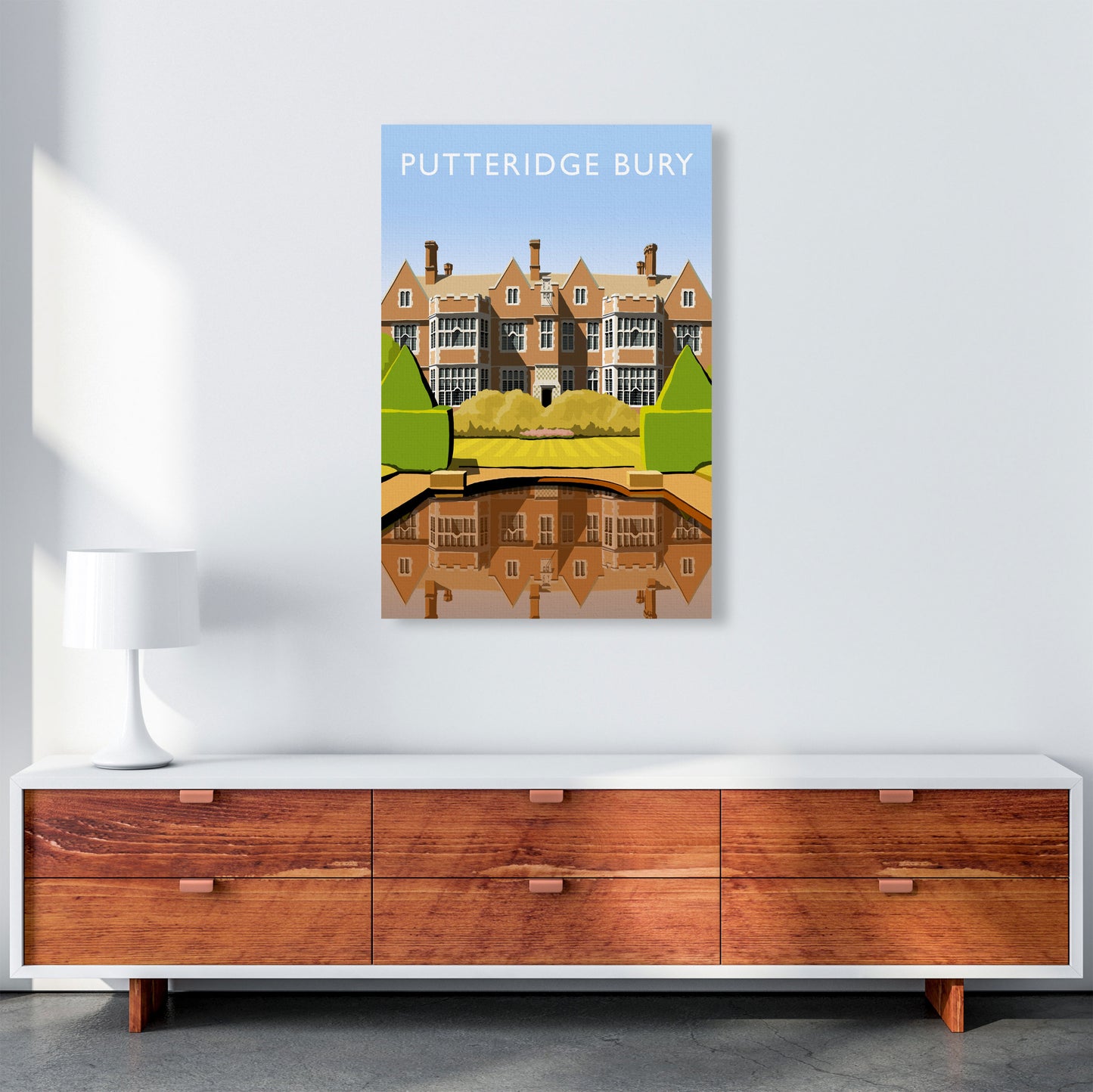 Putteridge Bury (Portrait) by Richard O'Neill A1 Canvas