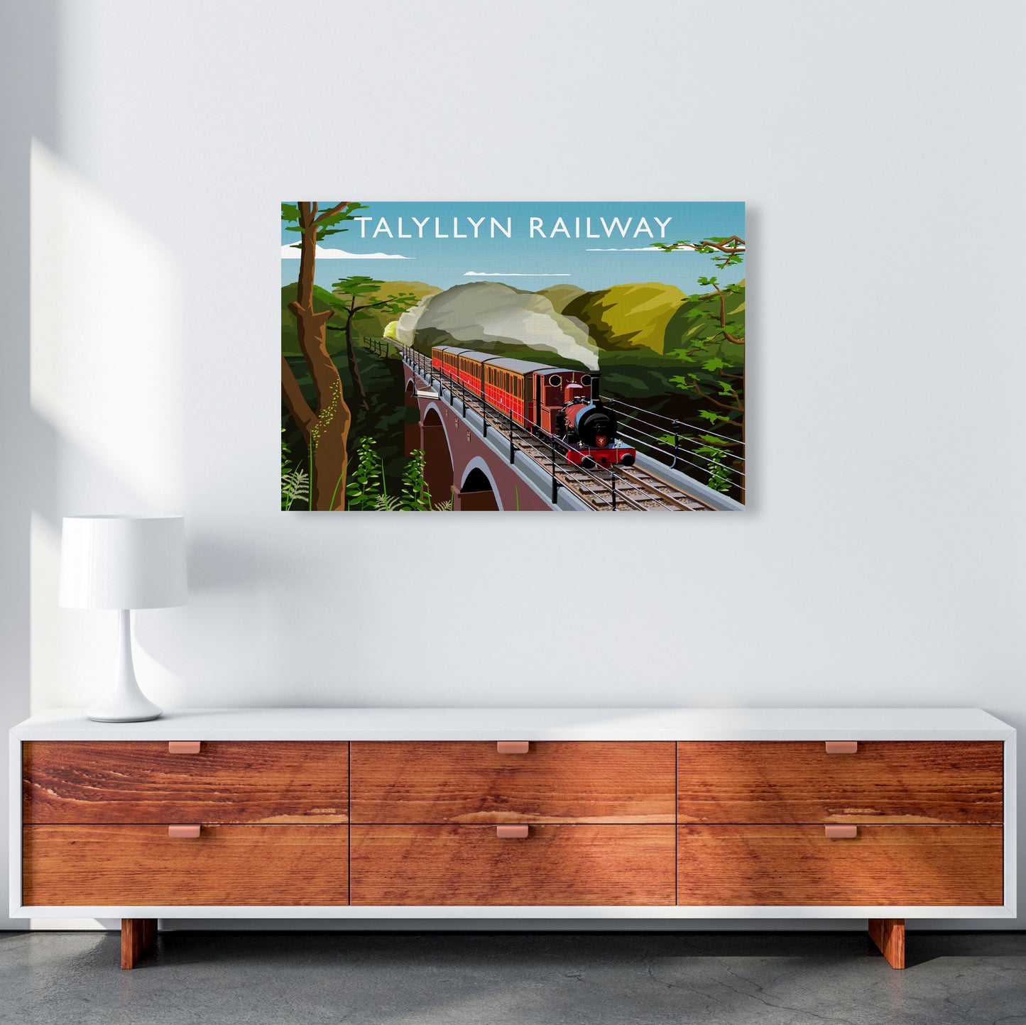Talyllyn Railway Art Print by Richard O'Neill A1 Canvas