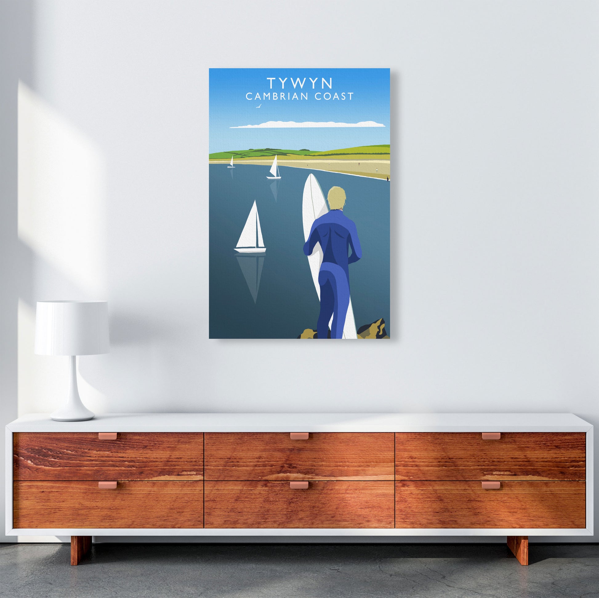 Tywyn (Portrait) by Richard O'Neill A1 Canvas