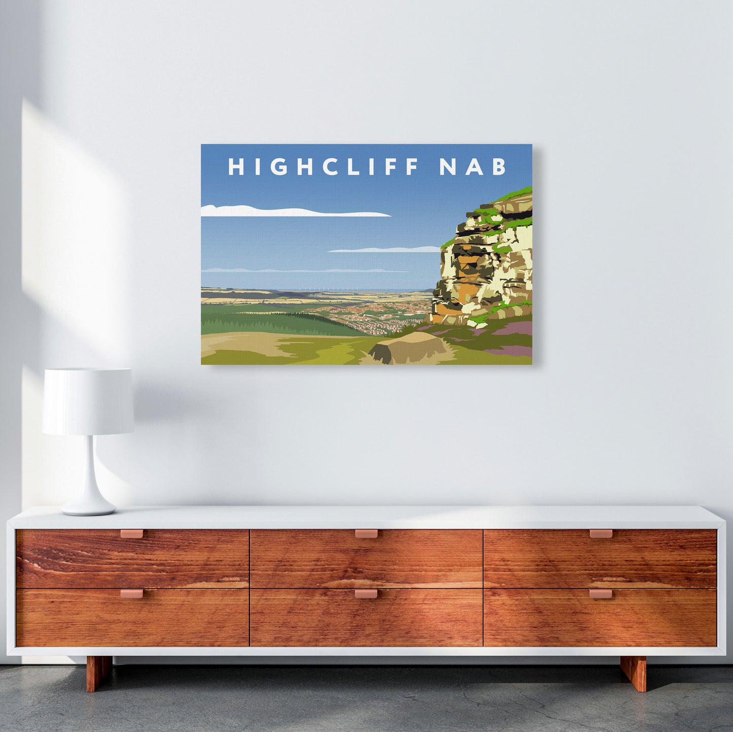 Highcliff Nab by Richard O'Neill A1 Canvas