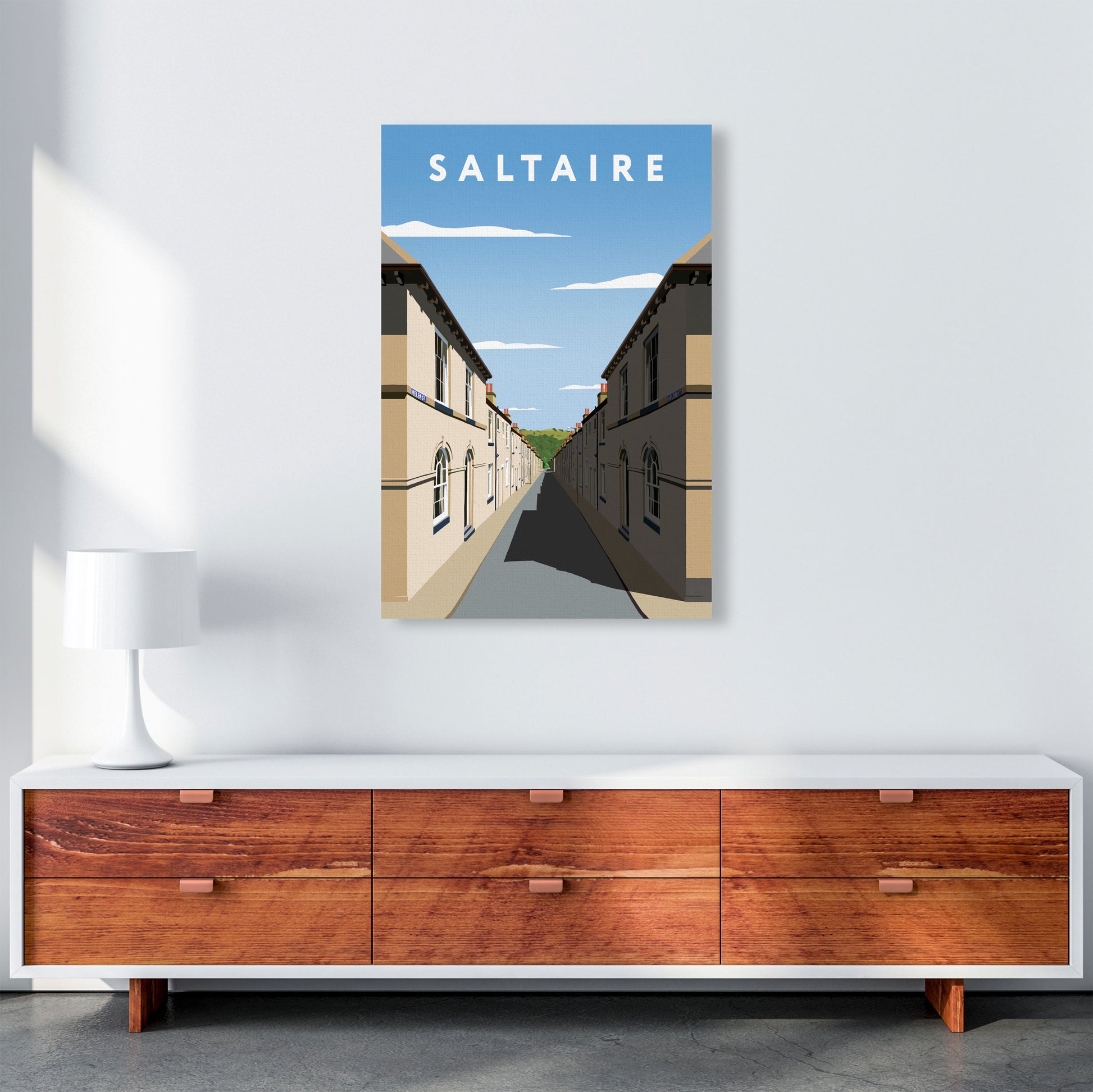 Saltaire Portrait by Richard O'Neill A1 Canvas