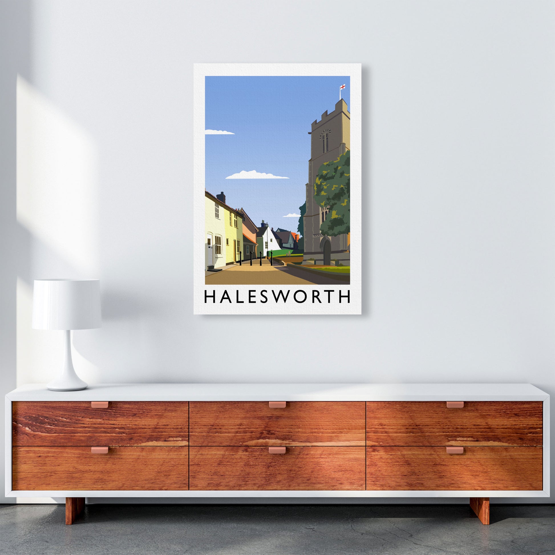 Halesworth Portrait by Richard O'Neill A1 Canvas