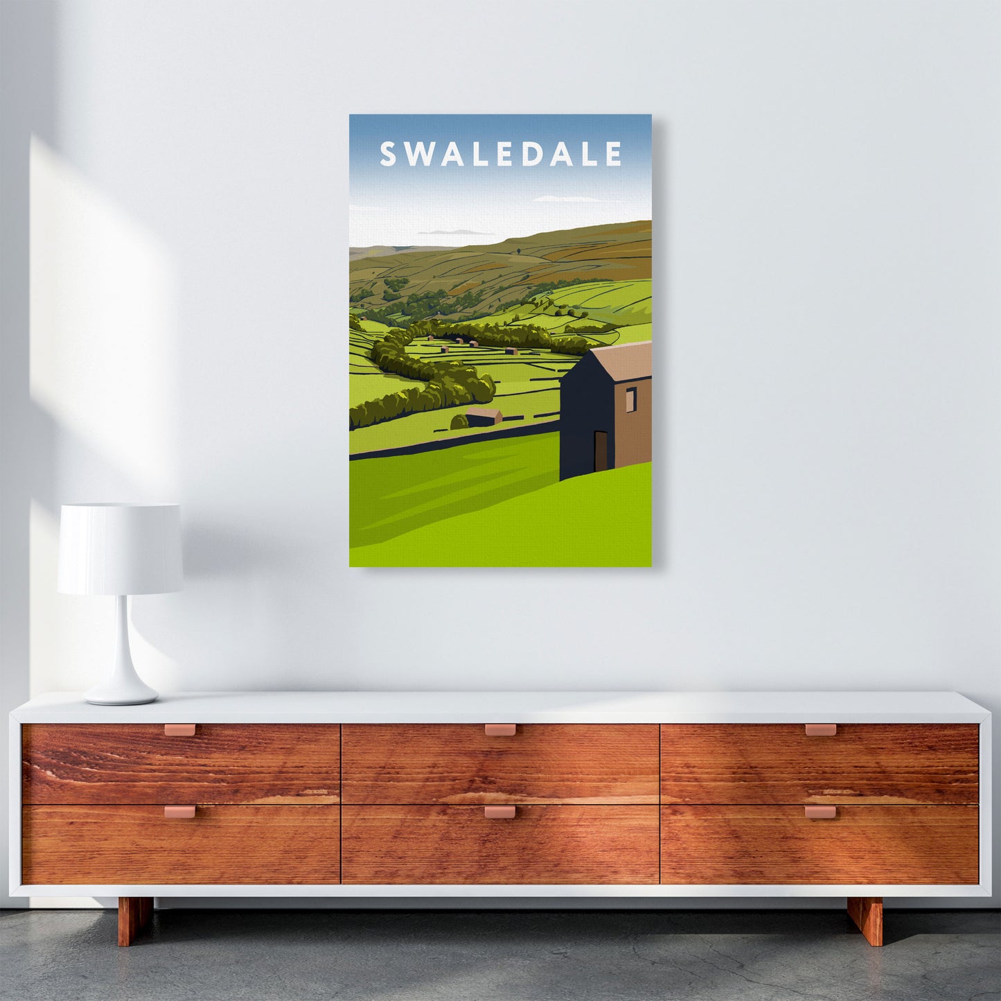 Swaledale2 Portrait by Richard O'Neill A1 Canvas