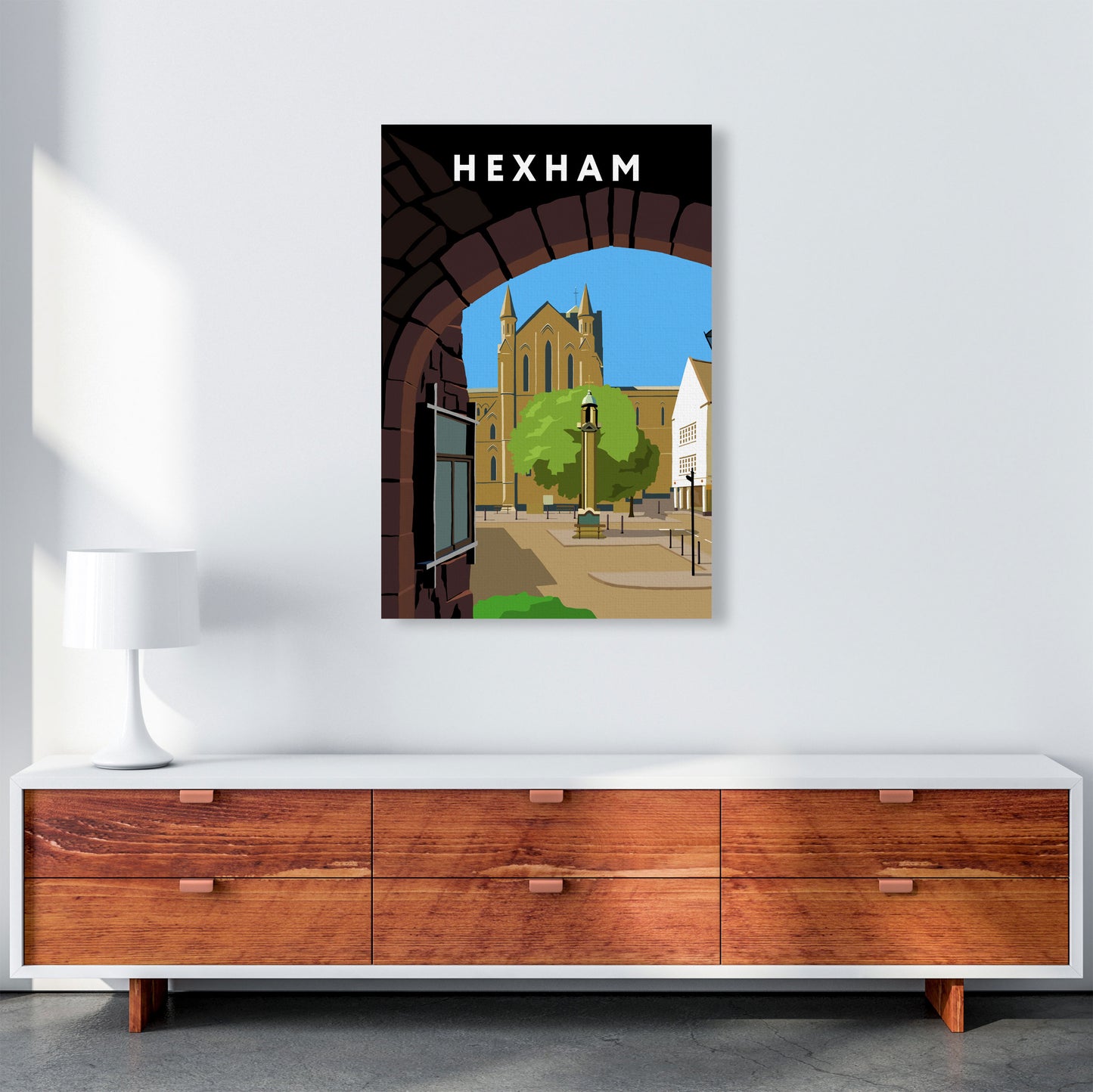 Hexham Portrait by Richard O'Neill A1 Canvas