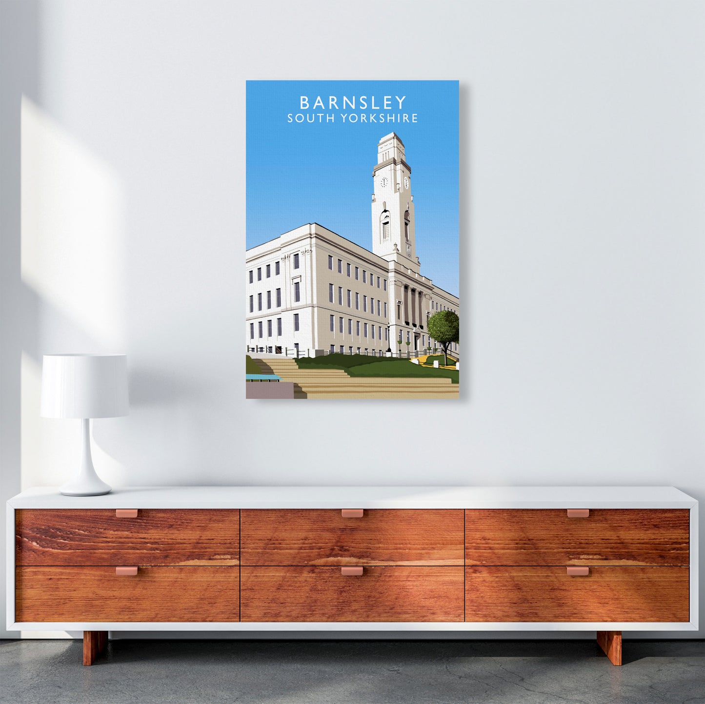 Barnsley South Yorkshire Art Print by Richard O'Neill A1 Canvas