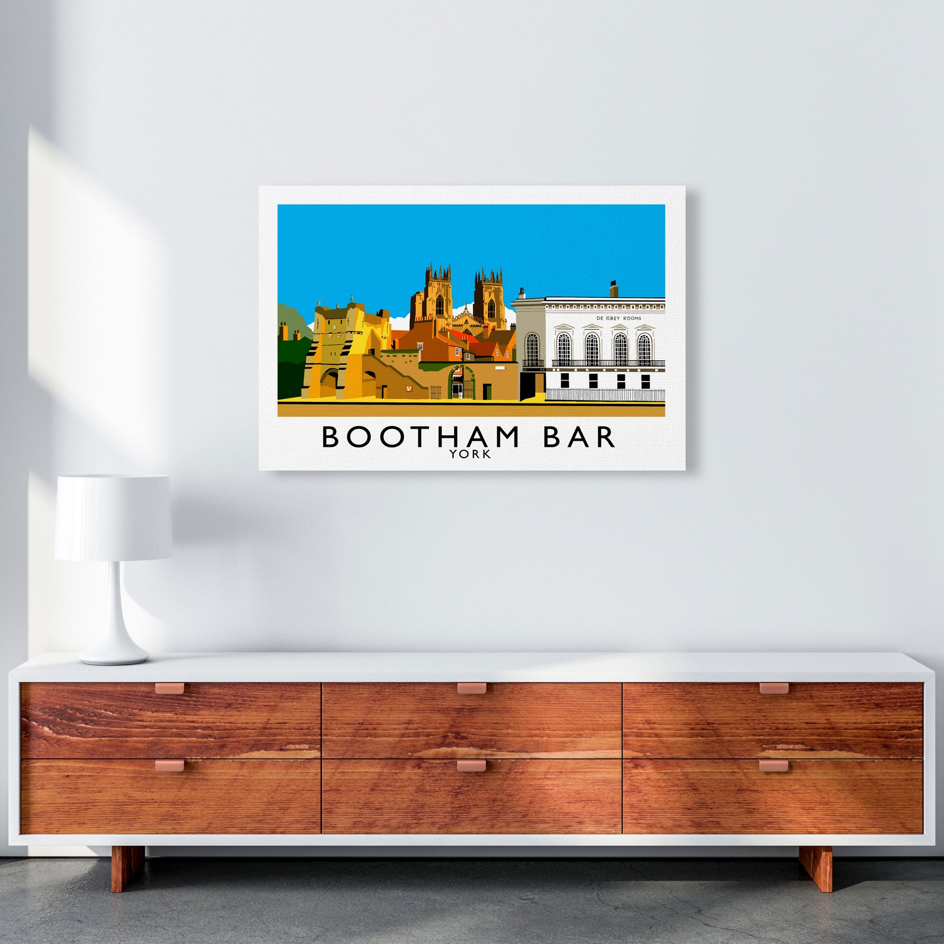 Bootham Bar York Art Print by Richard O'Neill A1 Canvas