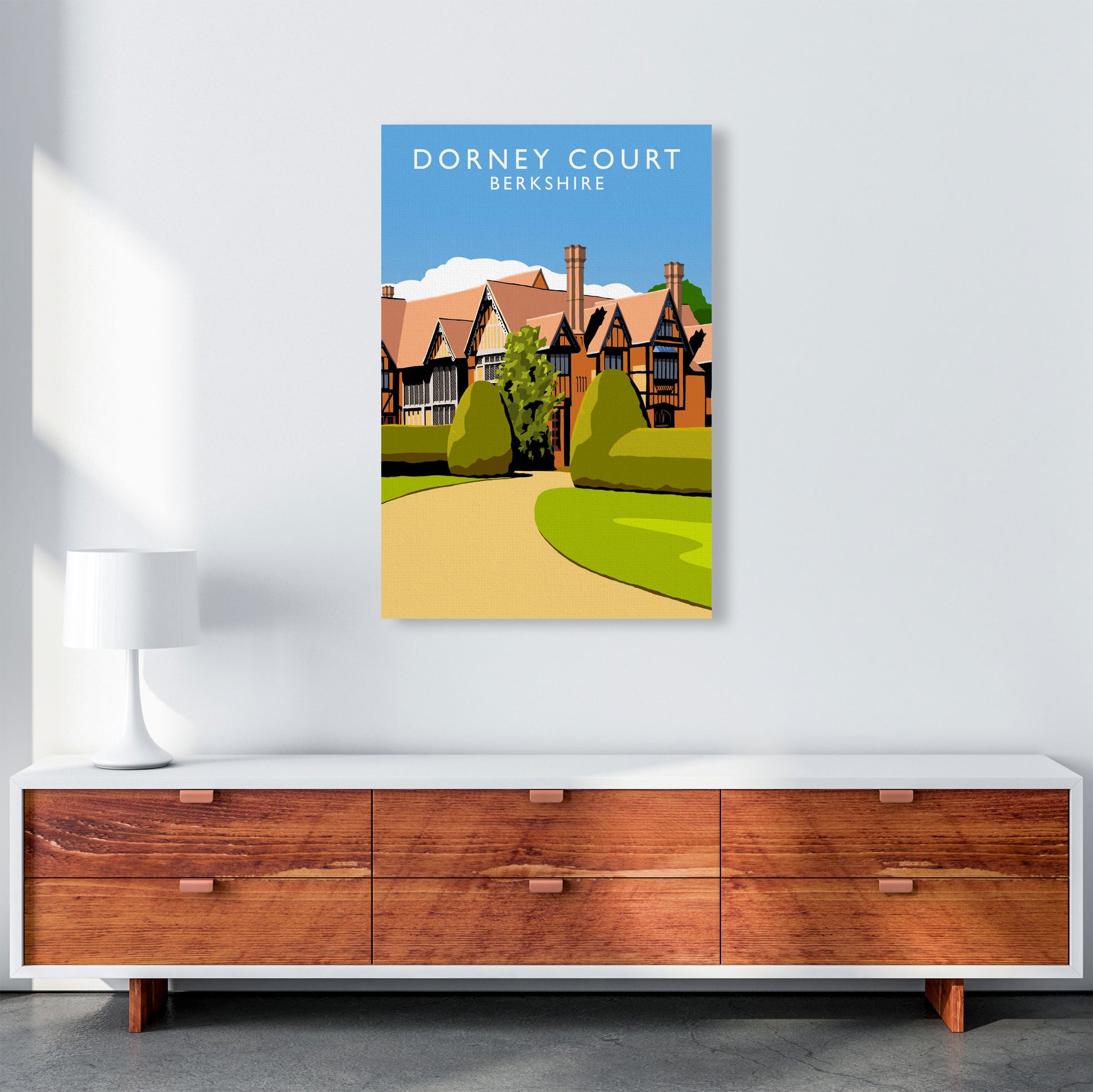Dorney Court Art Print by Richard O'Neill A1 Canvas