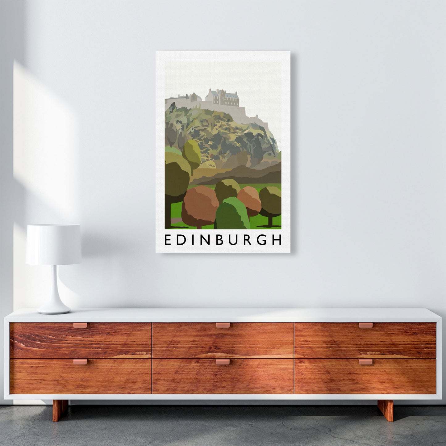 Edinburgh Portrait by Richard O'Neill A1 Canvas