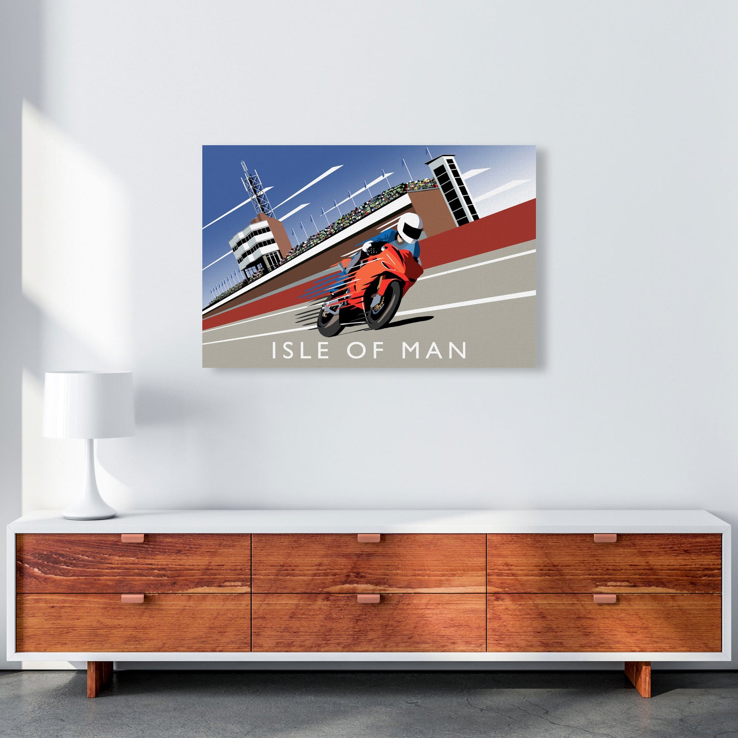Isle of Man Art Print by Richard O'Neill A1 Canvas