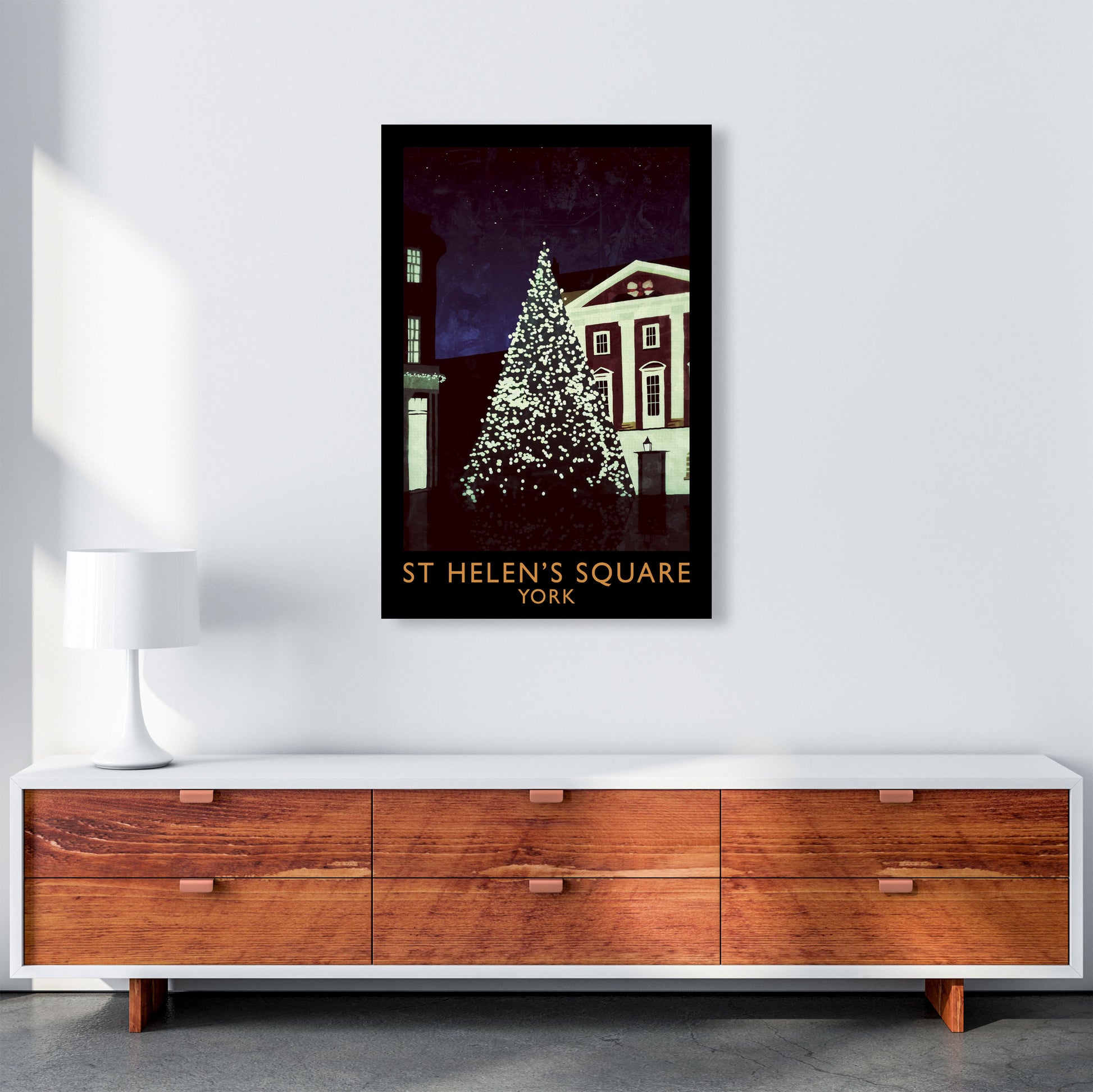 St Helen's Square York Travel Art Print by Richard O'Neill A1 Canvas