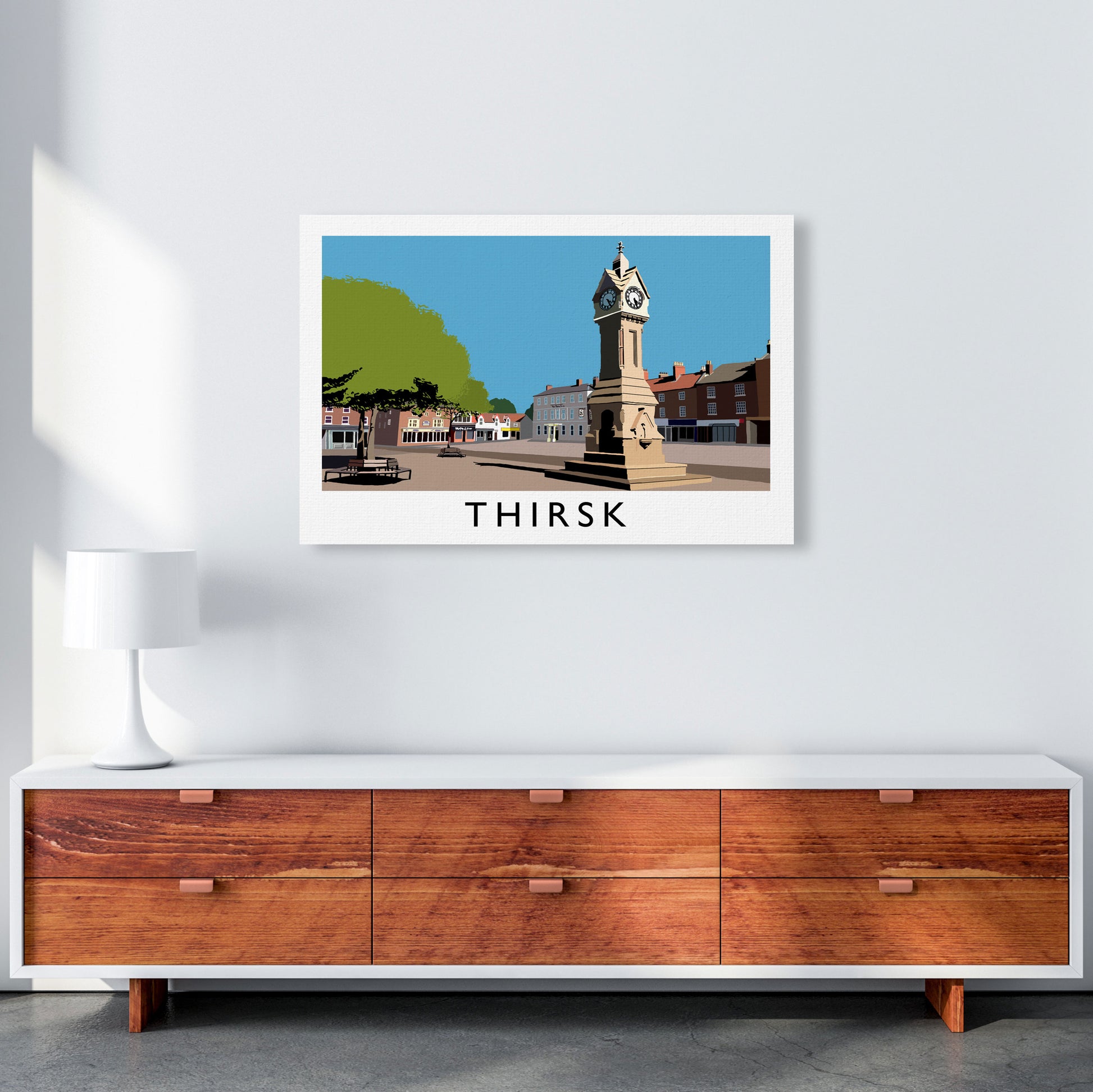 Thirsk Framed Digital Art Print by Richard O'Neill, Framed Wall Art A1 Canvas