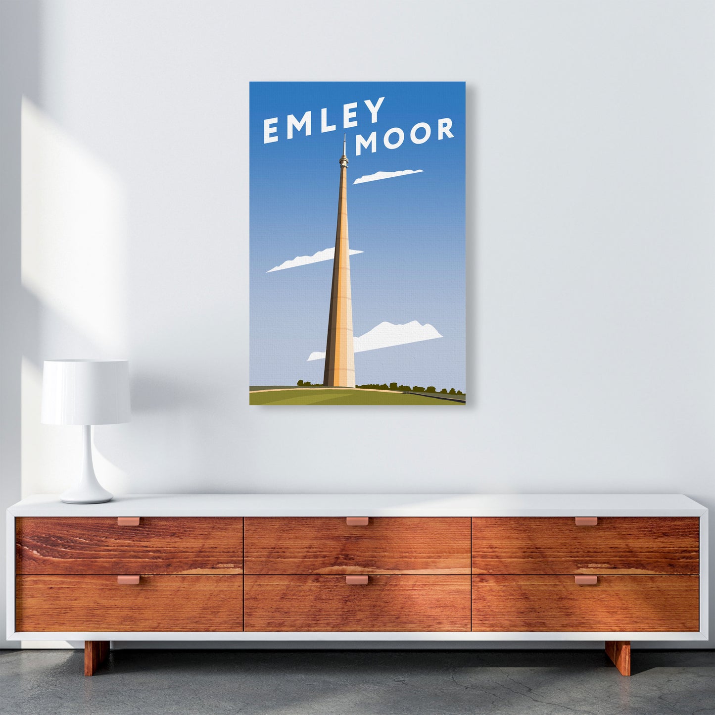 Emley Moor 3 by Richard O'Neill A1 Canvas