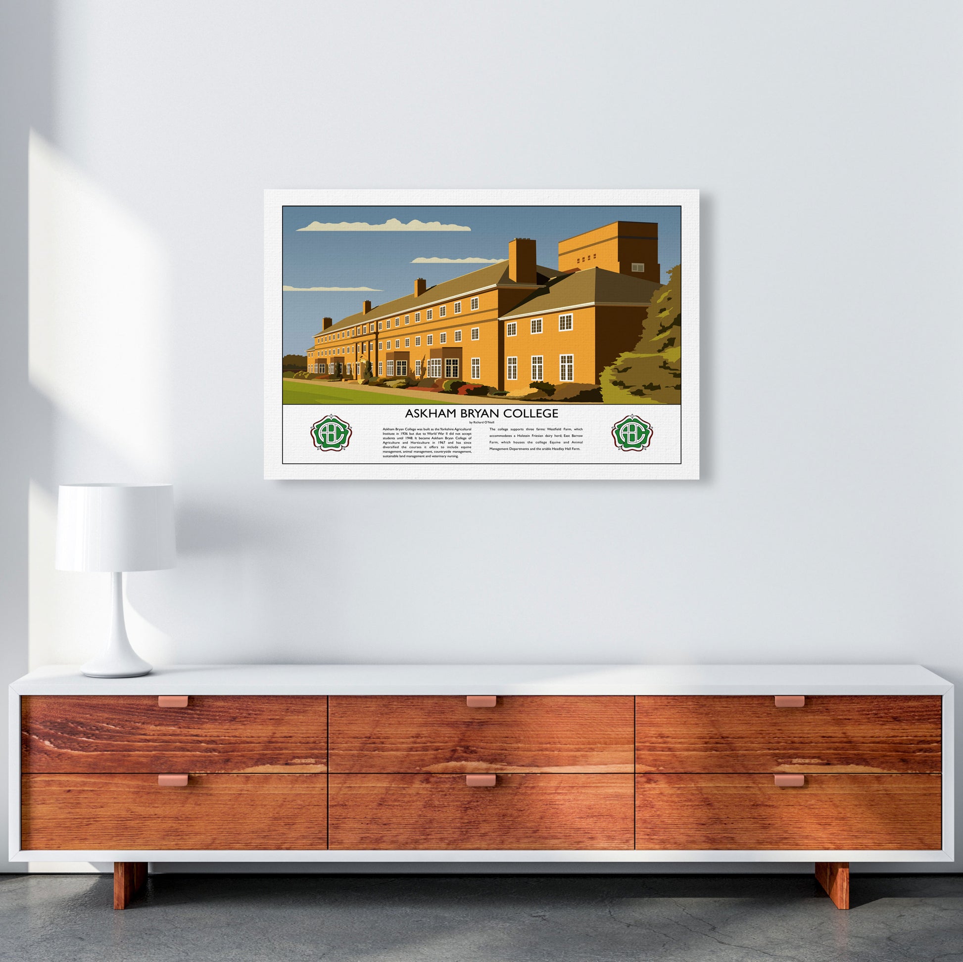Askham Bryan College V2 by Richard O'Neill A1 Canvas