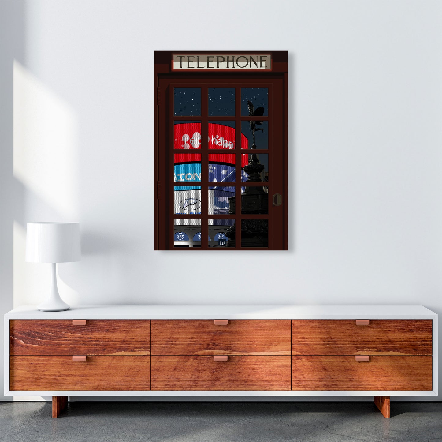 London Telephone Box 11 by Richard O'Neill A1 Canvas