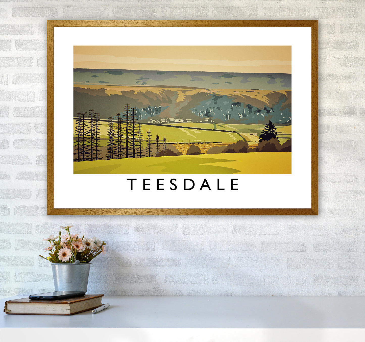 Teesdale Art Print by Richard O'Neill A1 Print Only