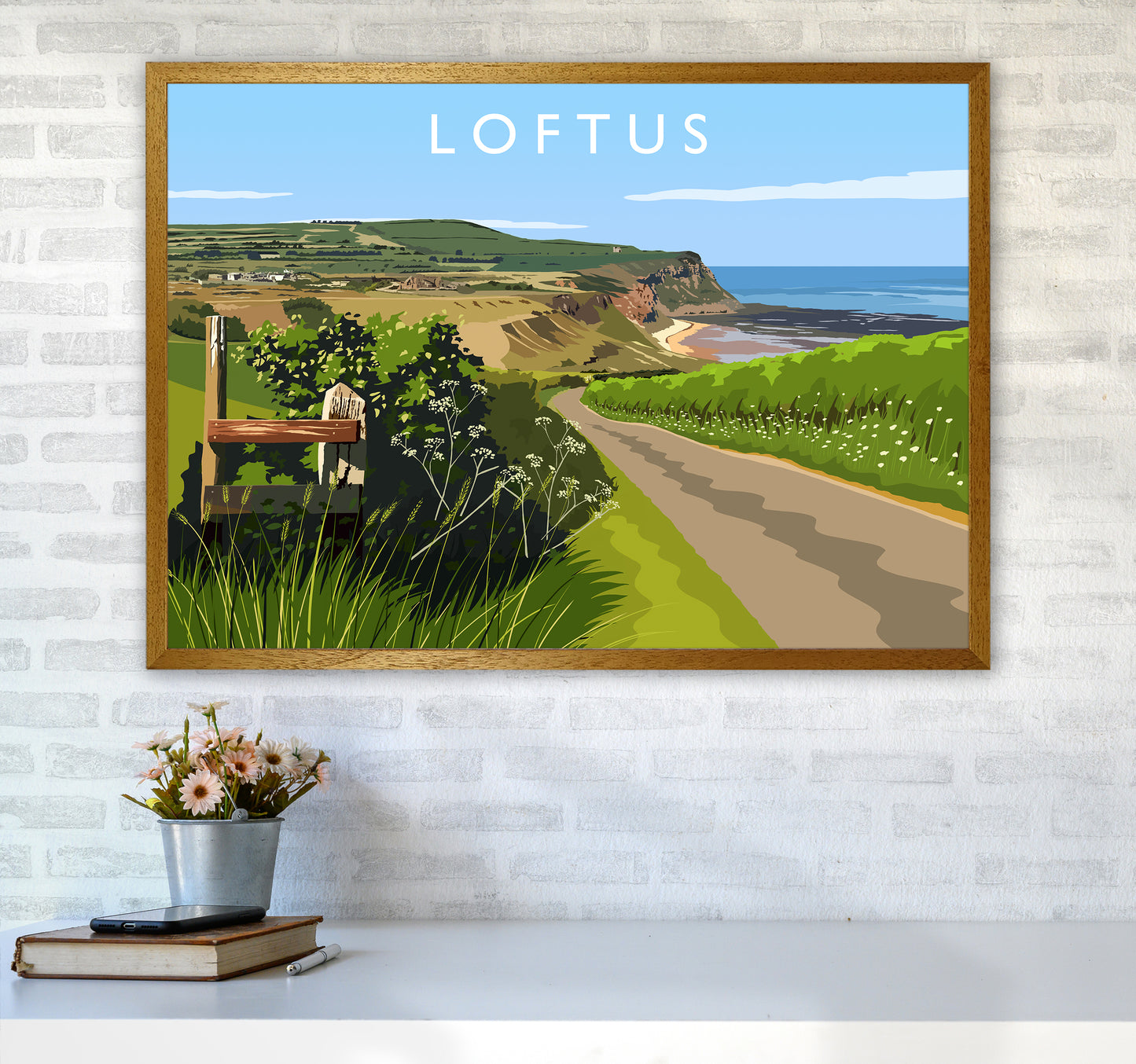 Loftus Travel Art Print by Richard O'Neill A1 Print Only