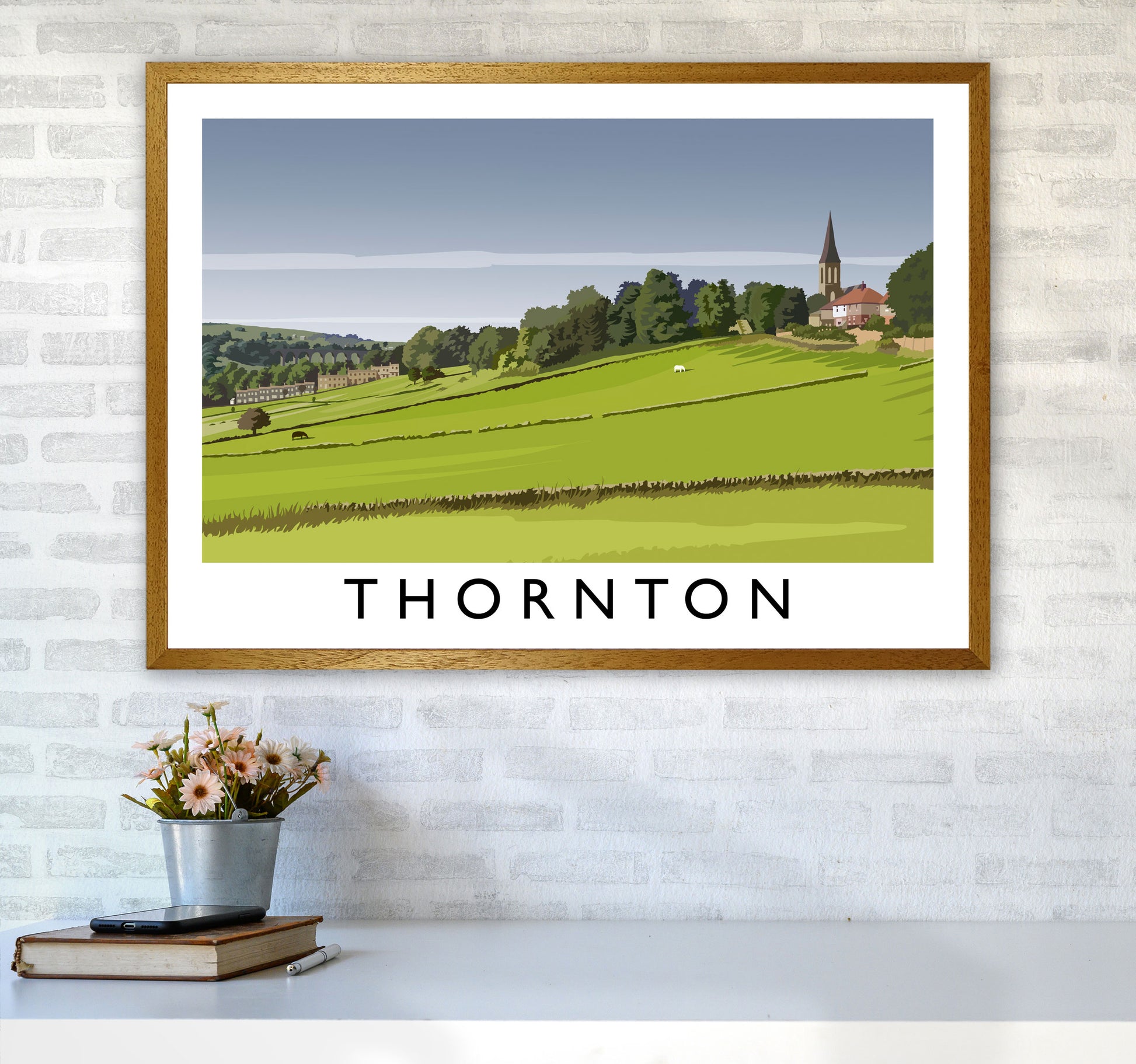 Thornton Travel Art Print by Richard O'Neill A1 Print Only
