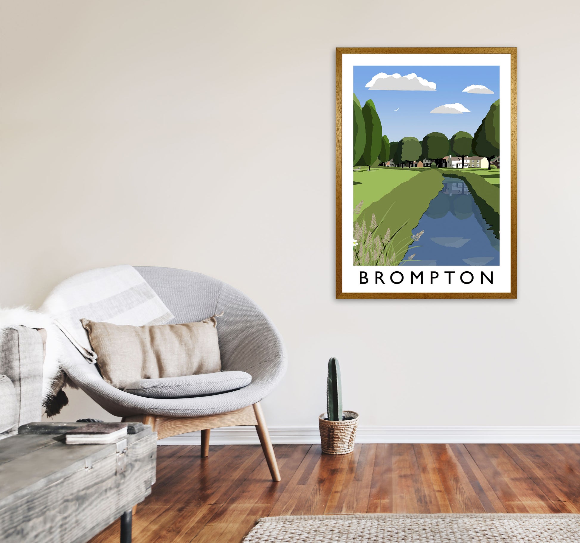Brompton Framed Digital Art Print by Richard O'Neill A1 Print Only