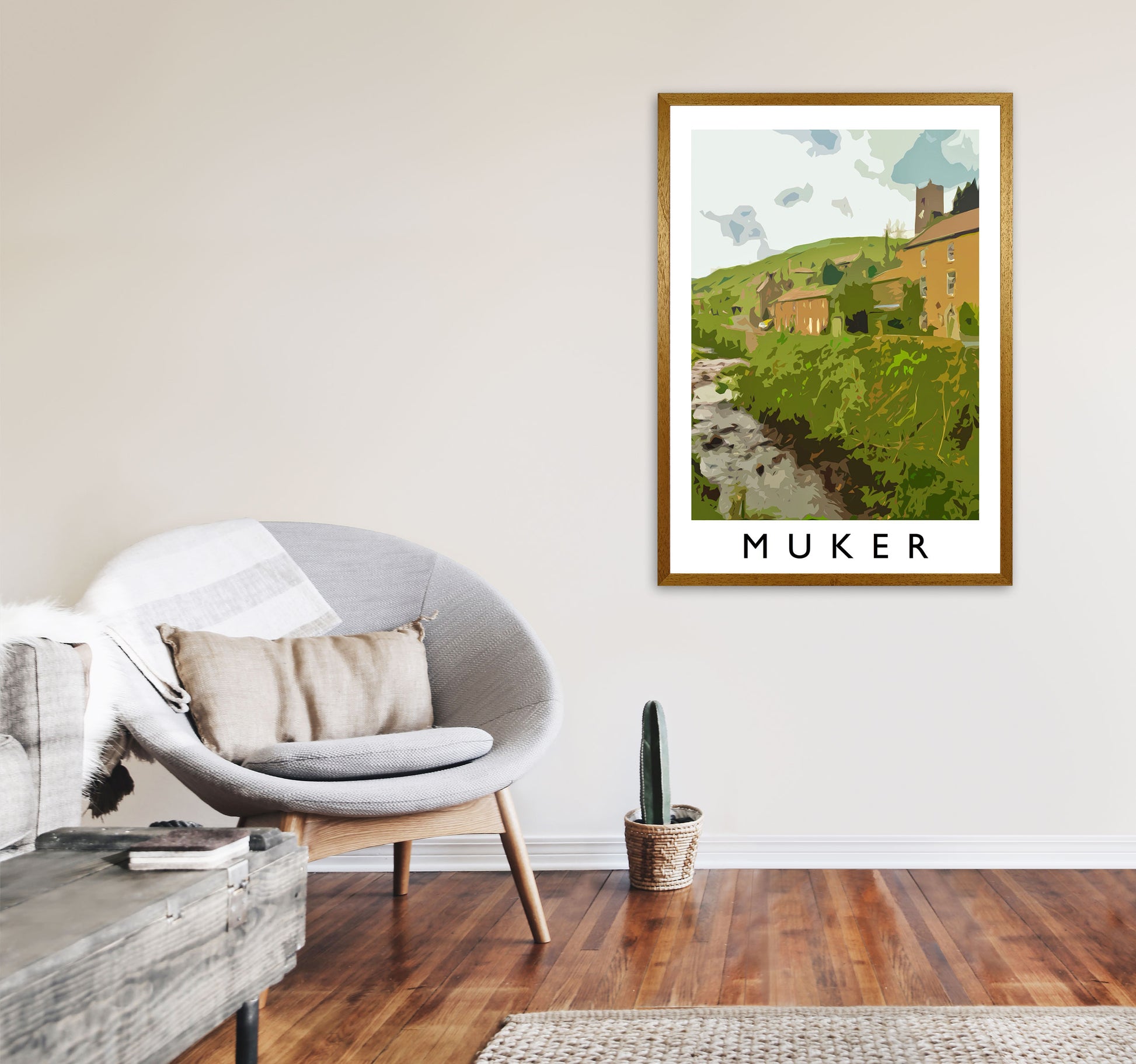 Muker Art Print by Richard O'Neill A1 Print Only