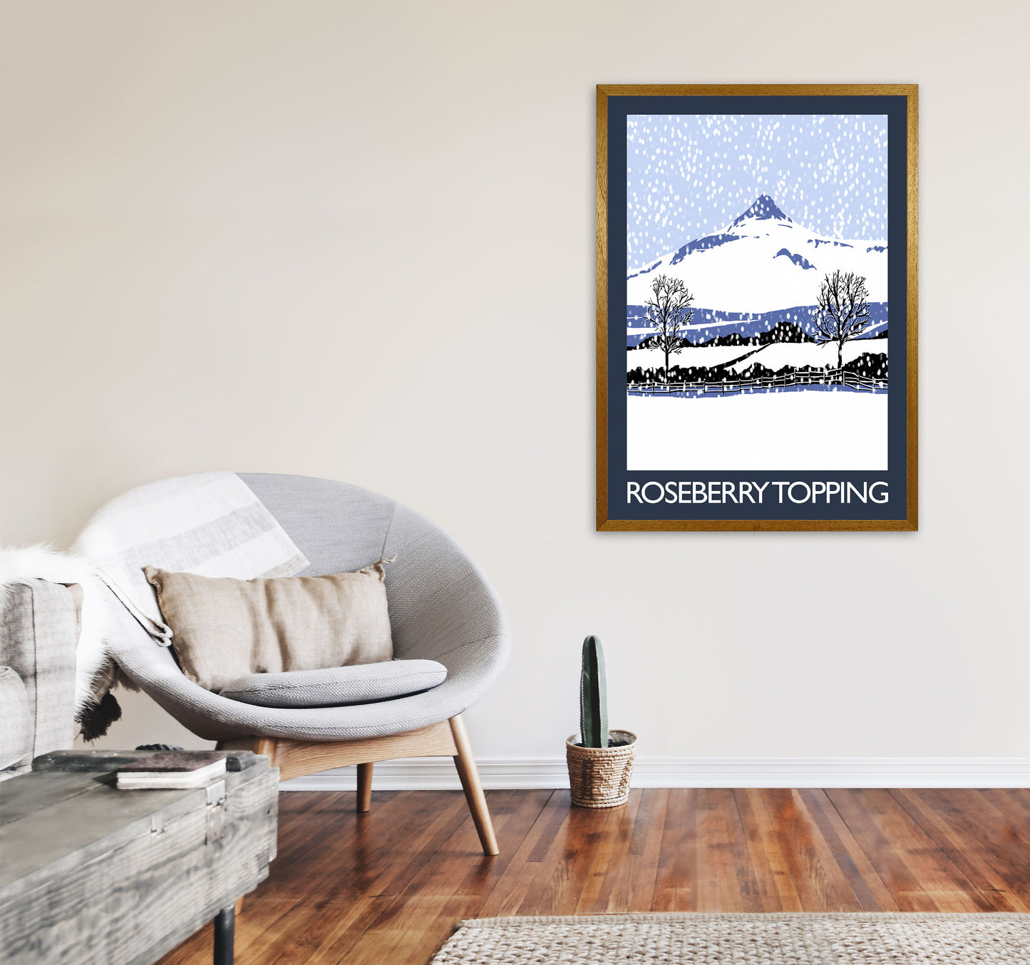 Roseberry Topping Art Print by Richard O'Neill A1 Print Only