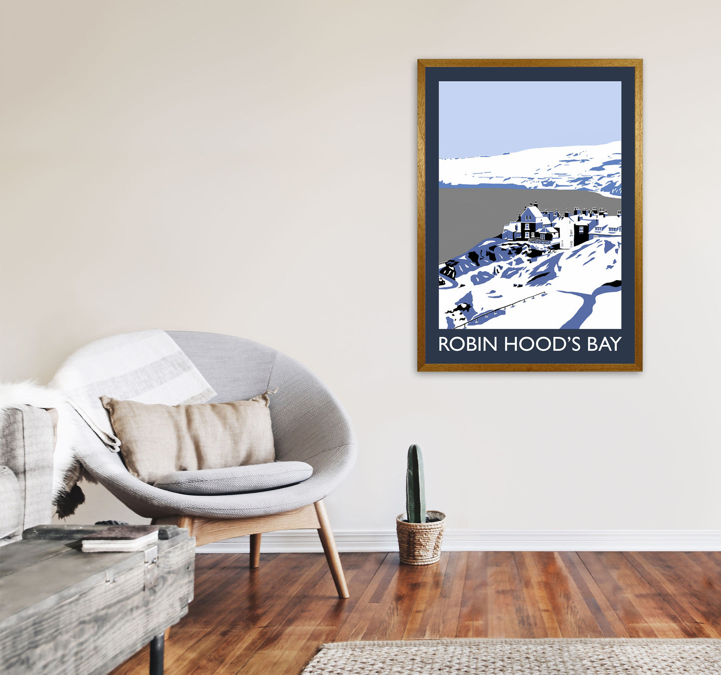 Robin Hood's Bay Art Print by Richard O'Neill A1 Print Only