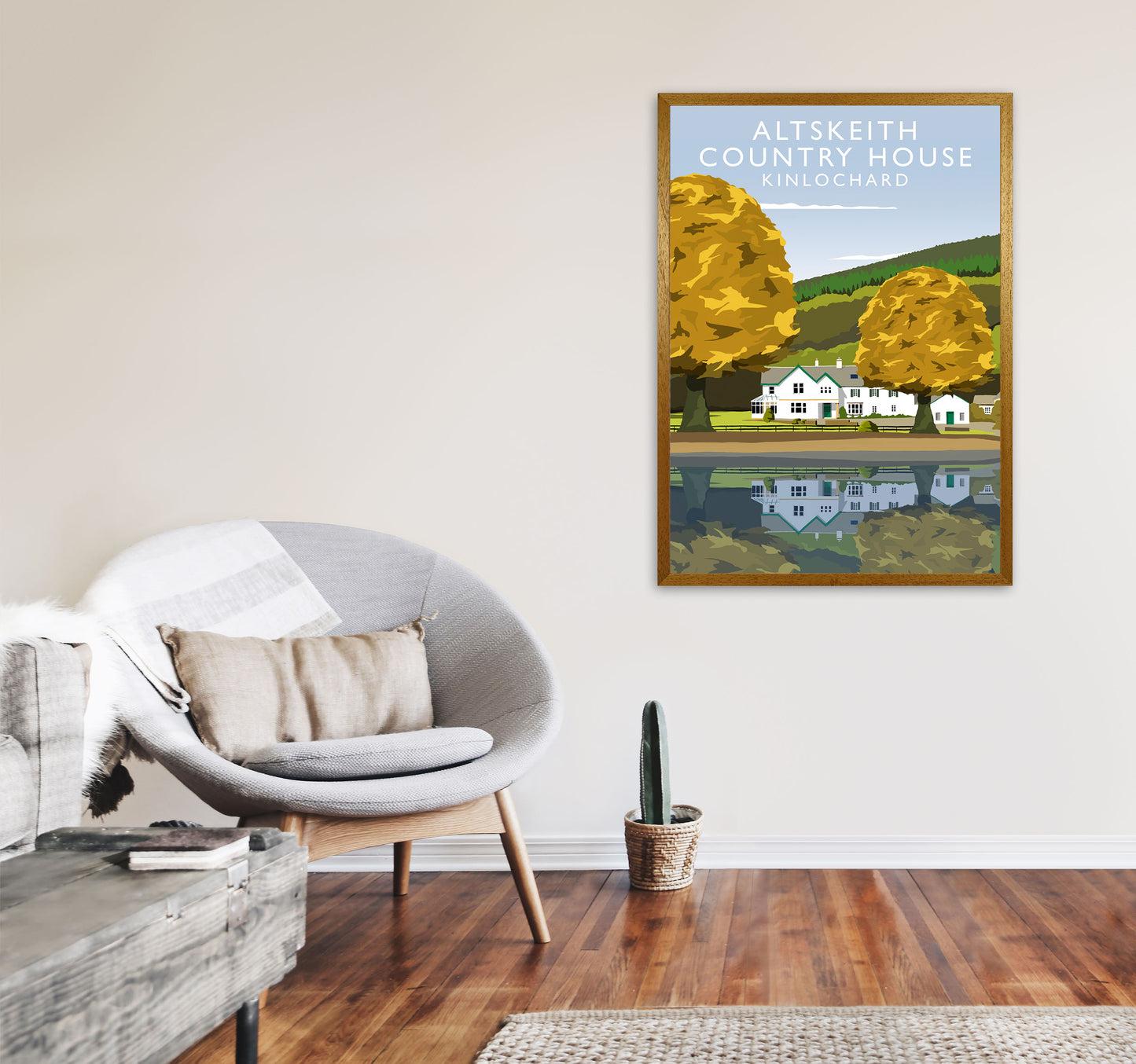 Altskeith Country House (Portrait) by Richard O'Neill A1 Print Only