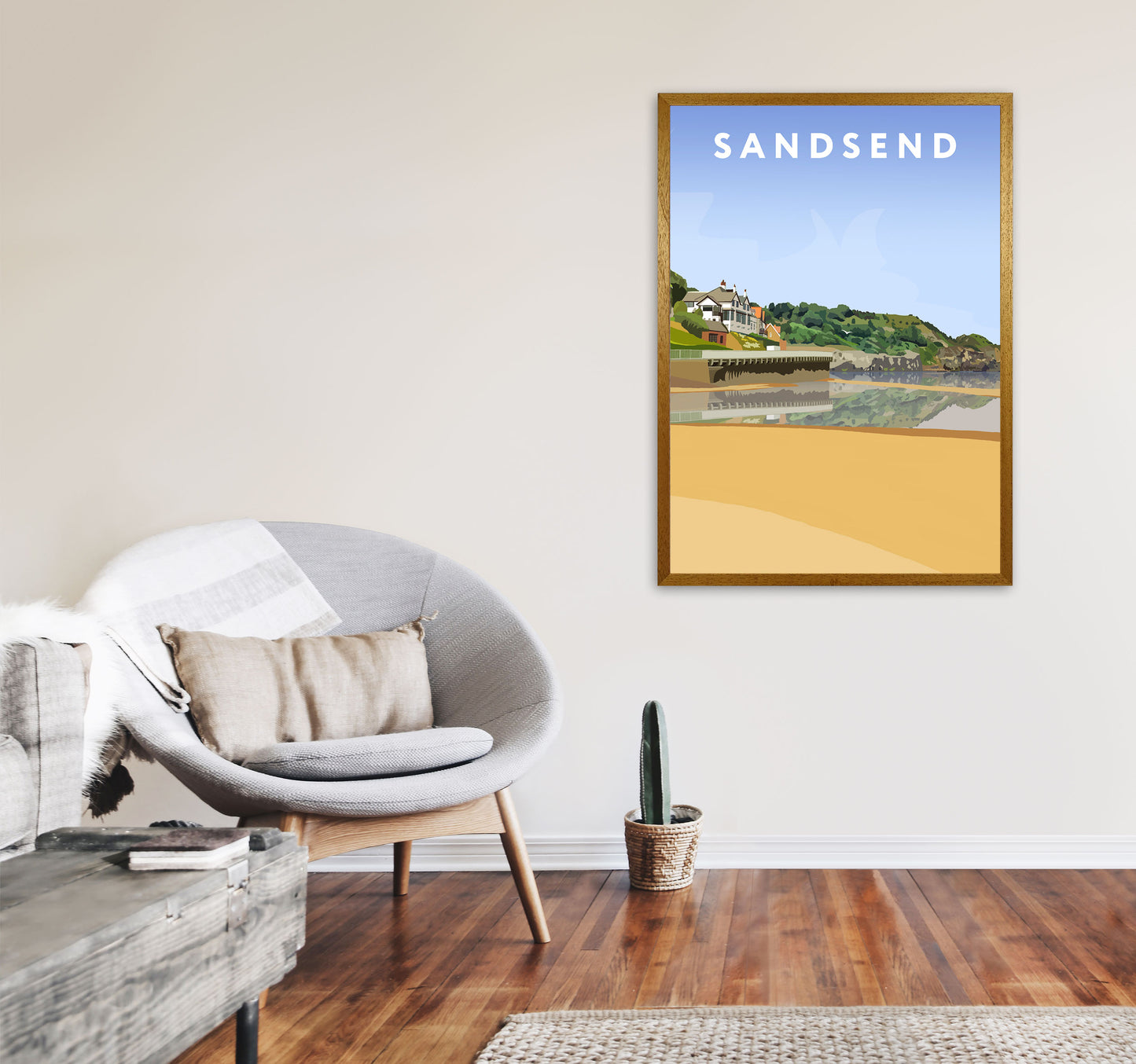 Sandsend4 Portrait by Richard O'Neill A1 Print Only