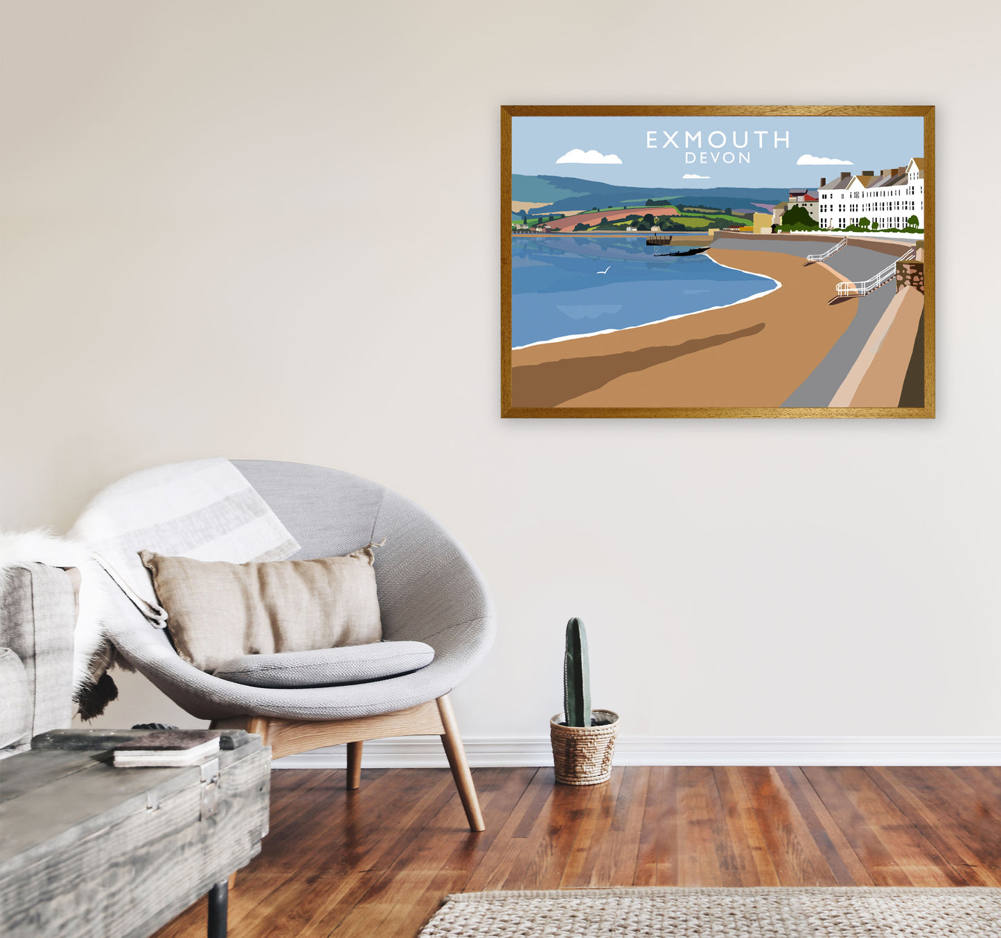 Exmouth Devon Art Print by Richard O'Neill A1 Print Only