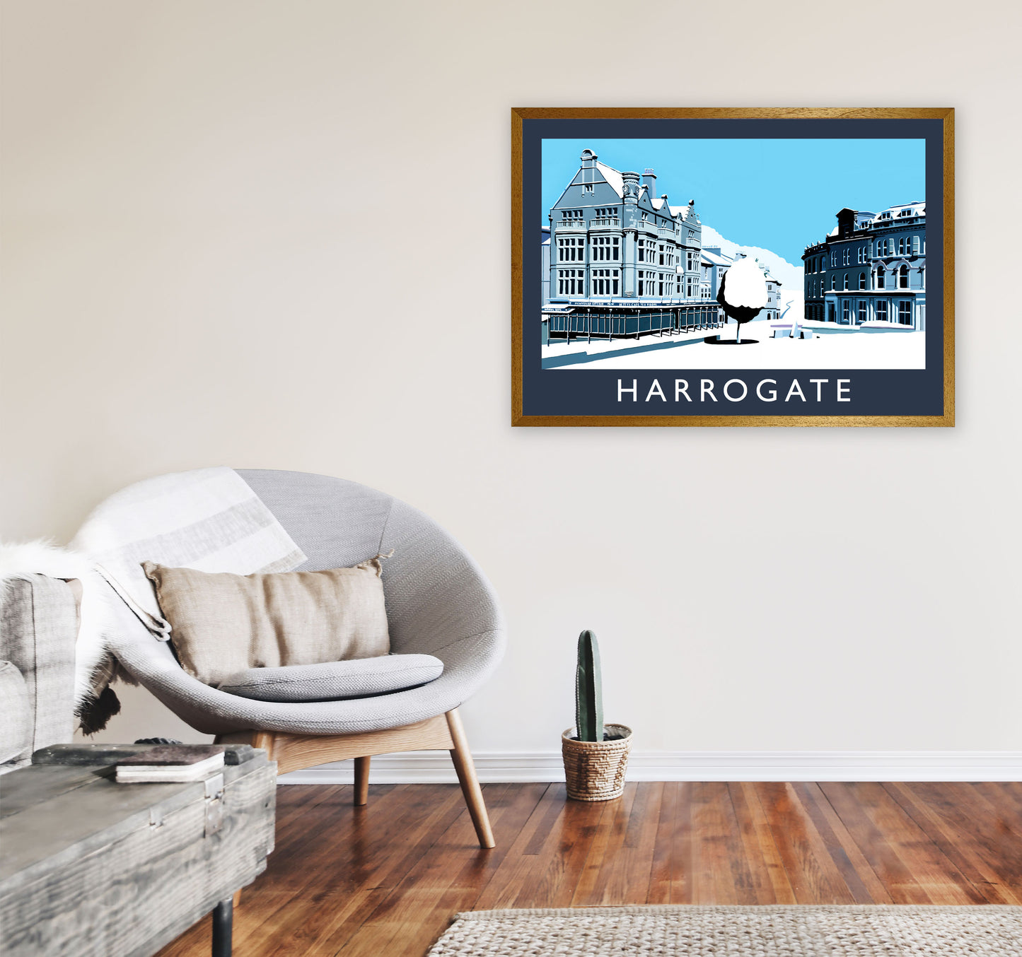 Harrogate Travel Art Print by Richard O'Neill, Framed Wall Art A1 Print Only