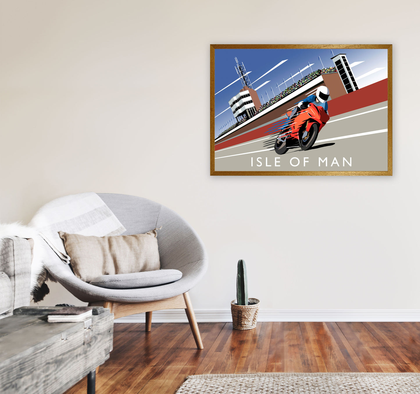 Isle of Man Art Print by Richard O'Neill A1 Print Only